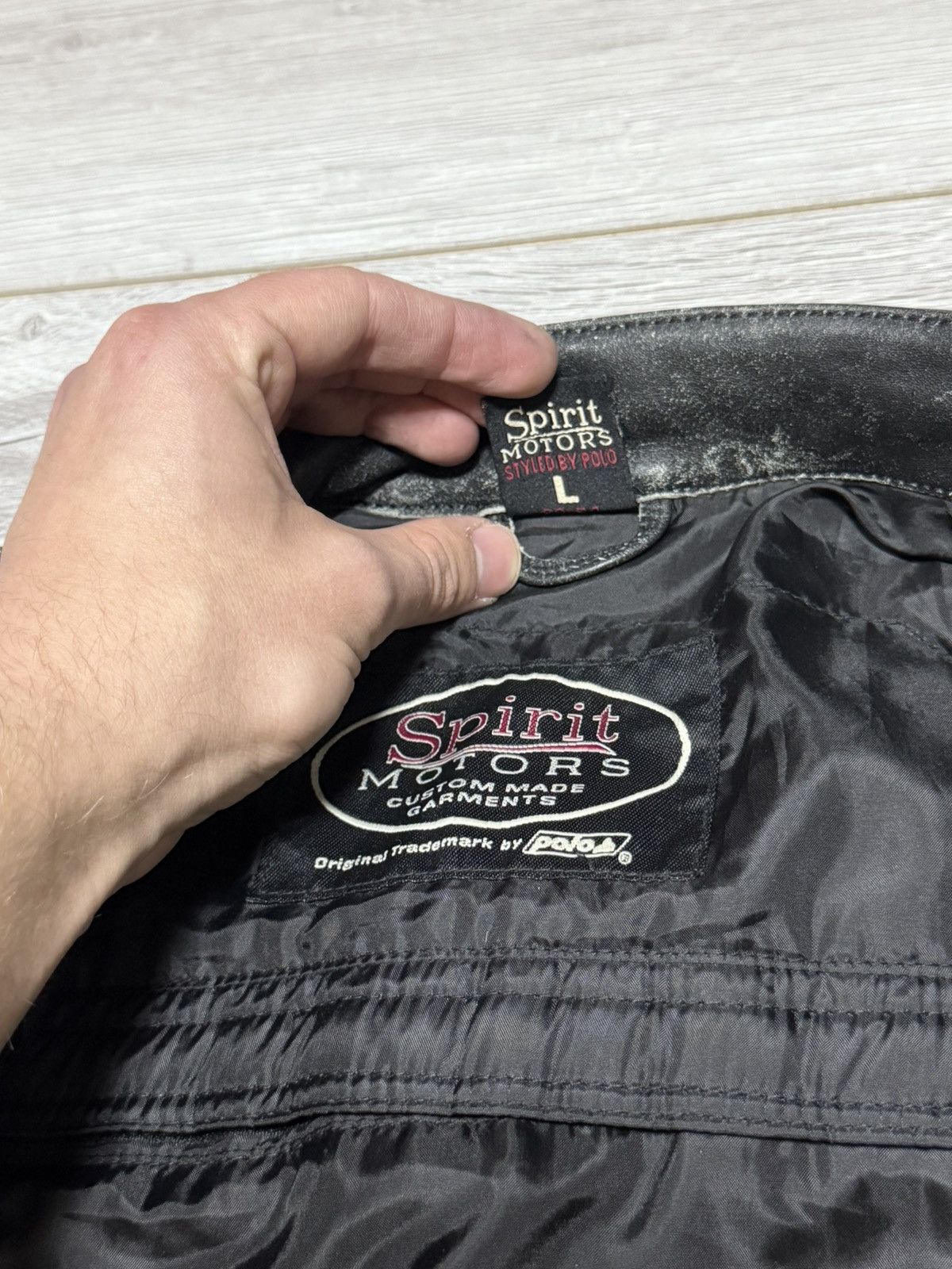 Vintage Polo x Spirit Motors🐉 dragon big logo leather jacket moto Size US L / EU 52-54 / 3 - 12 Thumbnail