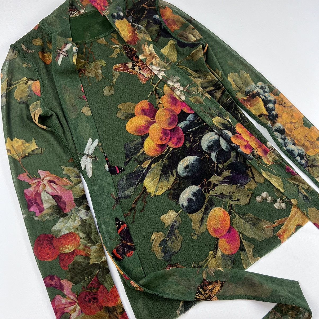 Jean Paul Gaultier Jean Paul Gautier soleil fruit print mesh longsleeve Size S / US 4 / IT 40 - 3 Thumbnail