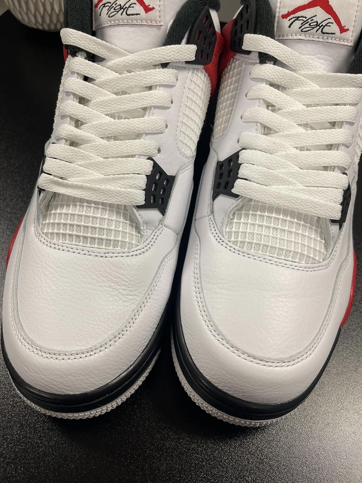 Nike Size 12 - Air Jordan 4 Retro Red Cement DH6927-161 OG Nike Size US 12 / EU 45 - 4 Thumbnail