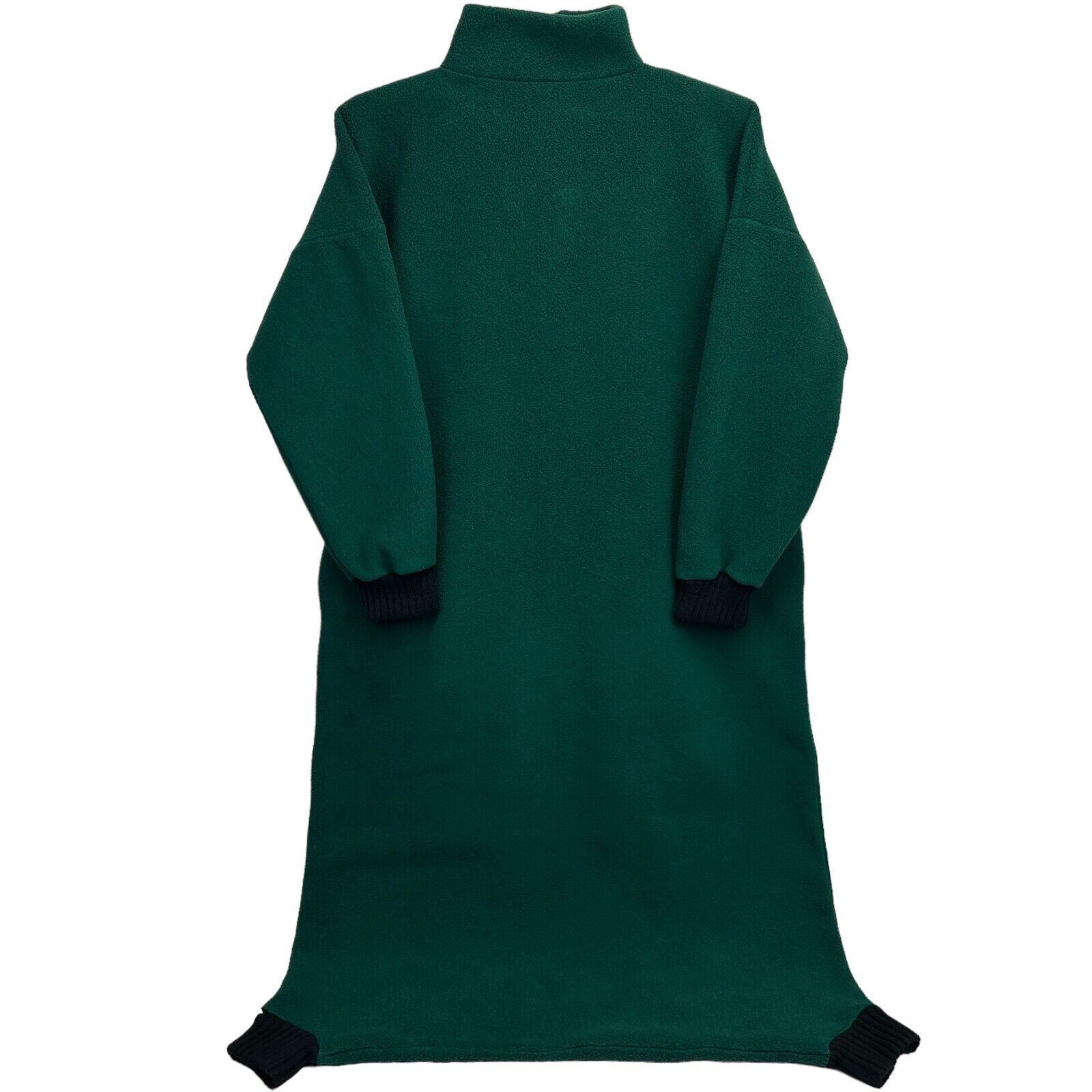 Lands' End Vintage Lands End Fleece Pajamas Unisex OSFA Green One Piece Size ONE SIZE - 2 Thumbnail