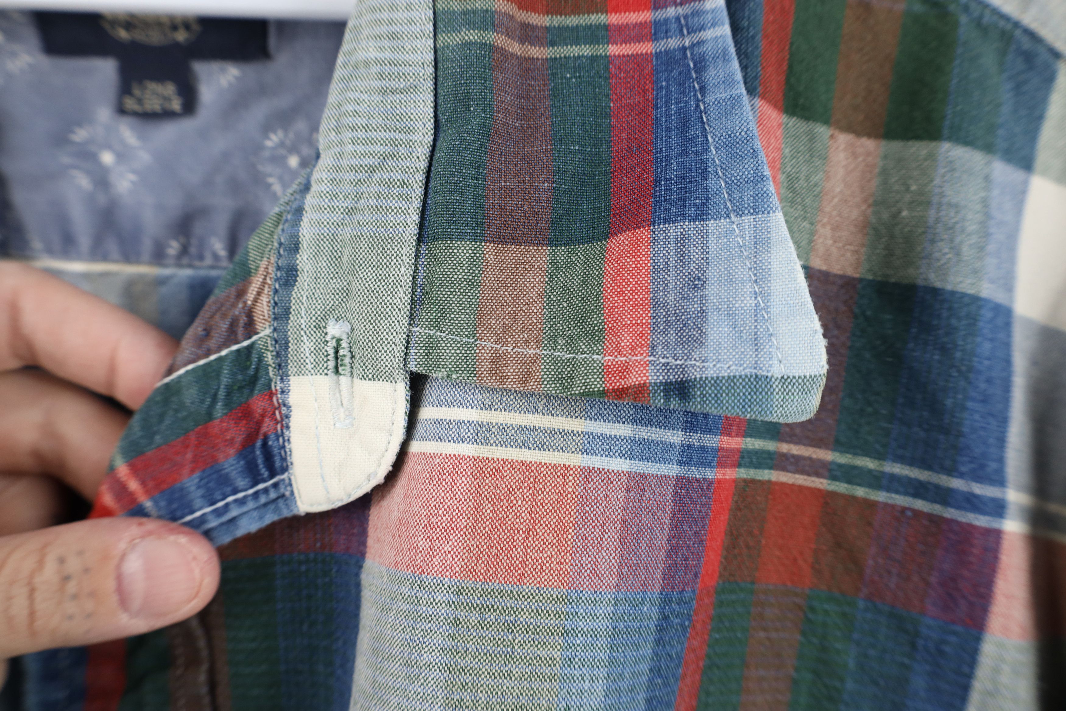 Vintage Vintage 90s Streetwear Rainbow Plaid Collared Button Shirt Size US XXL / EU 58 / 5 - 8 Thumbnail