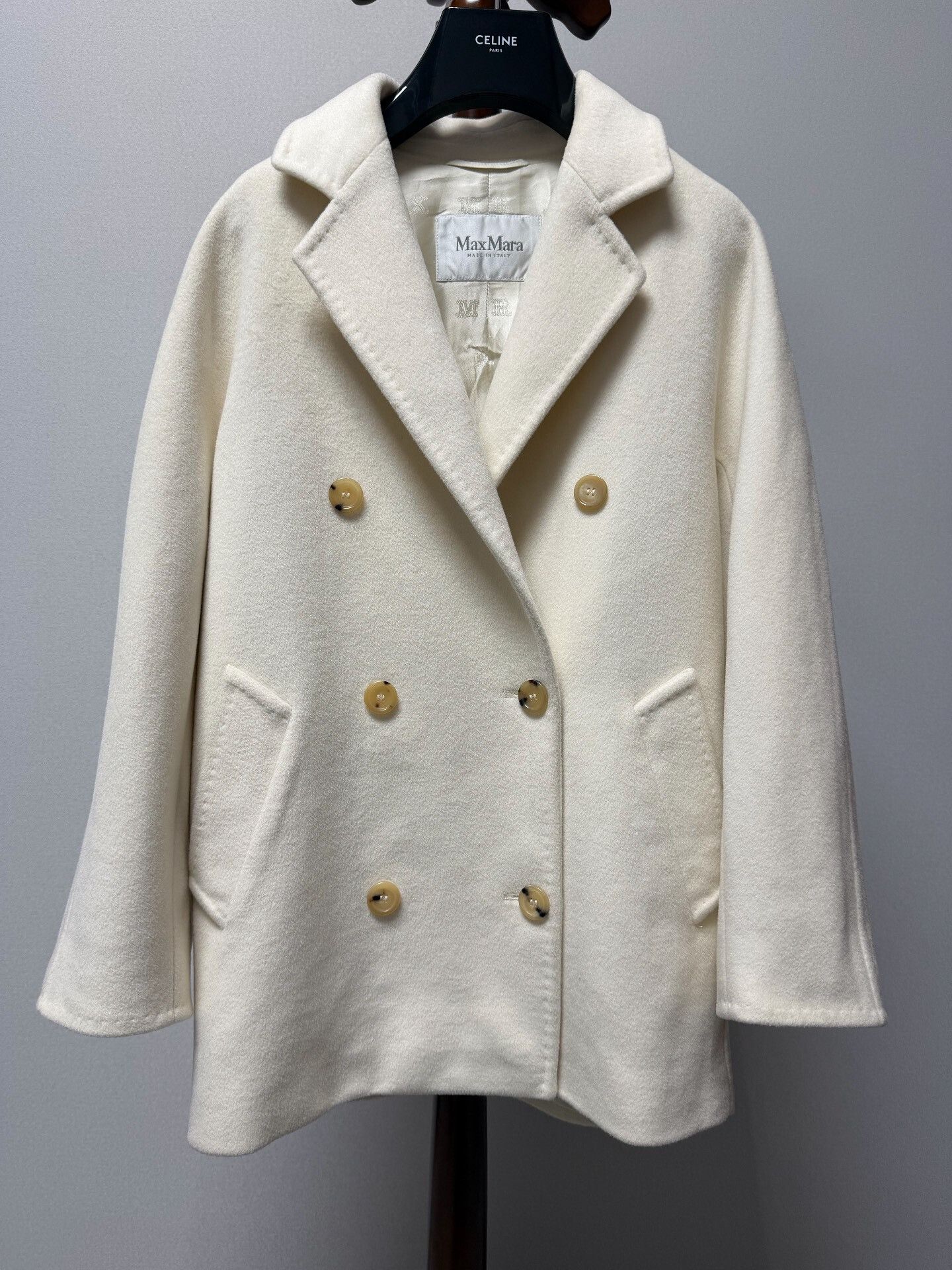 Max Mara MaxMara 101801 Short Cashmere Wool Coat Size S / US 4 / IT 40 - 1 Thumbnail