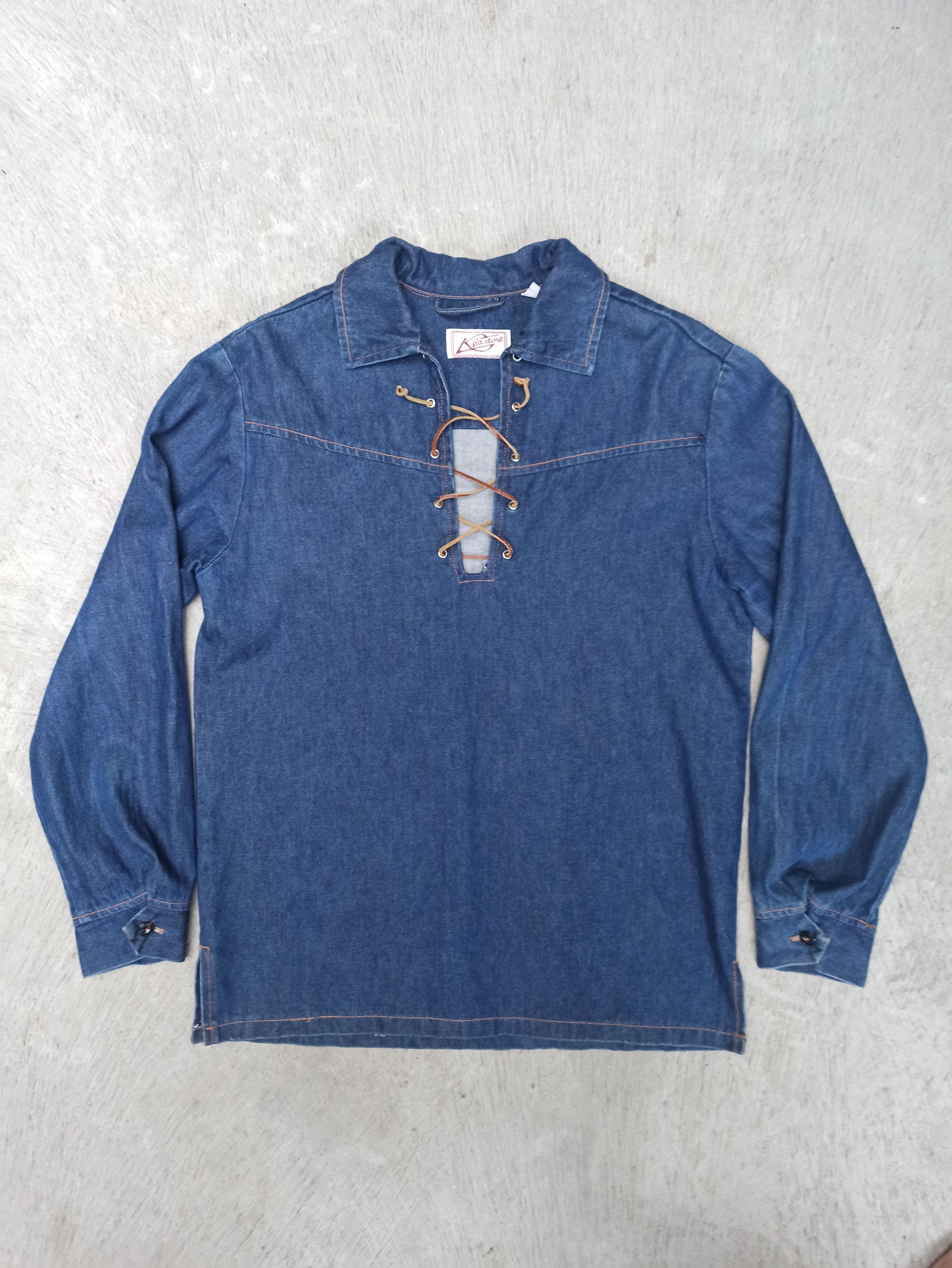 Other Kilastore pullover denim shirt jacket Size US L / EU 52-54 / 3 - 1 Thumbnail