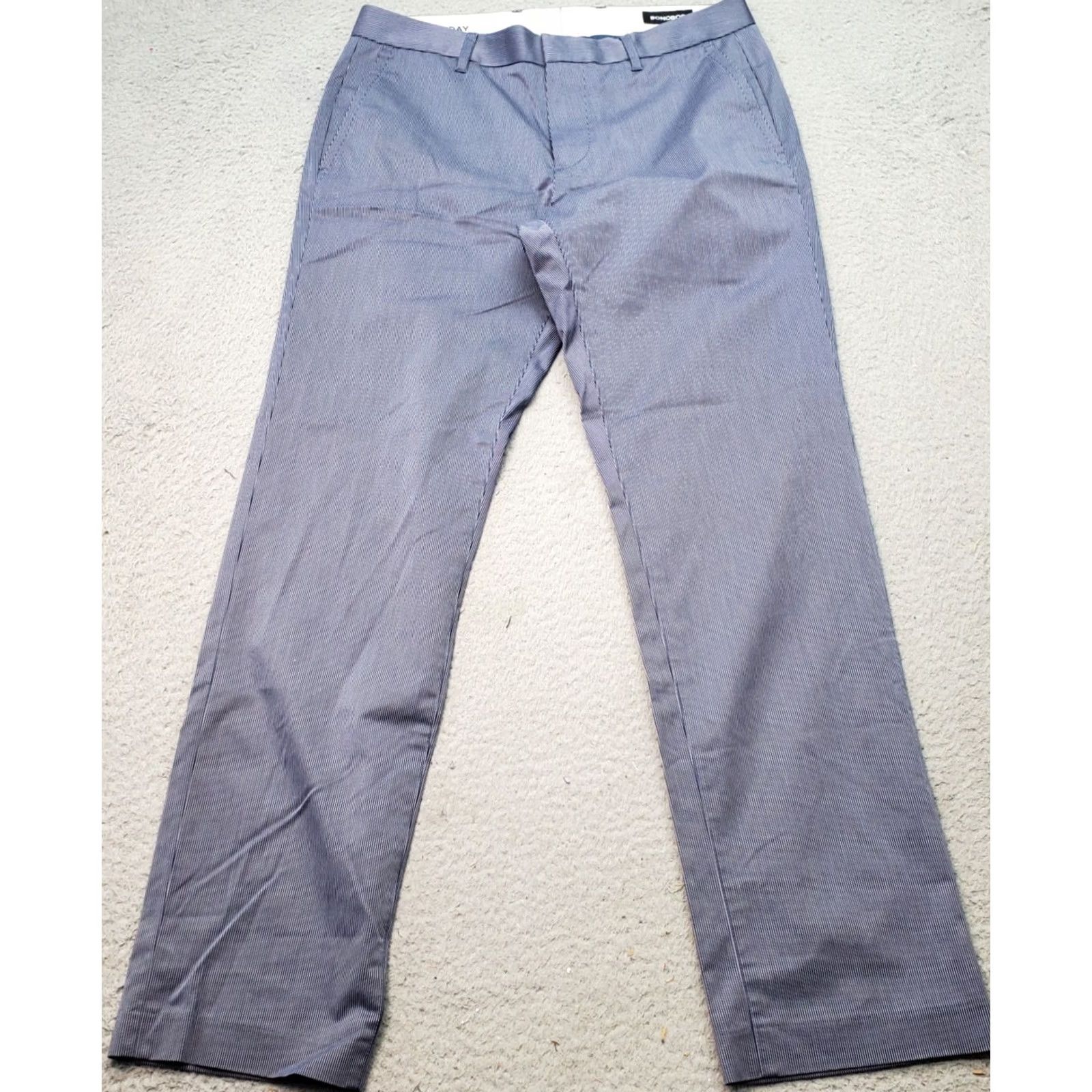 Bonobos Bonobos Dress Pants Mens 30 Multi Pinstripe Slim Friday Slash Pocket Stretchy Dress Pants Mens Size 30 Slim Pinstripe Multicolor Mens Pants Size US 30 / EU 46 - 2 Thumbnail