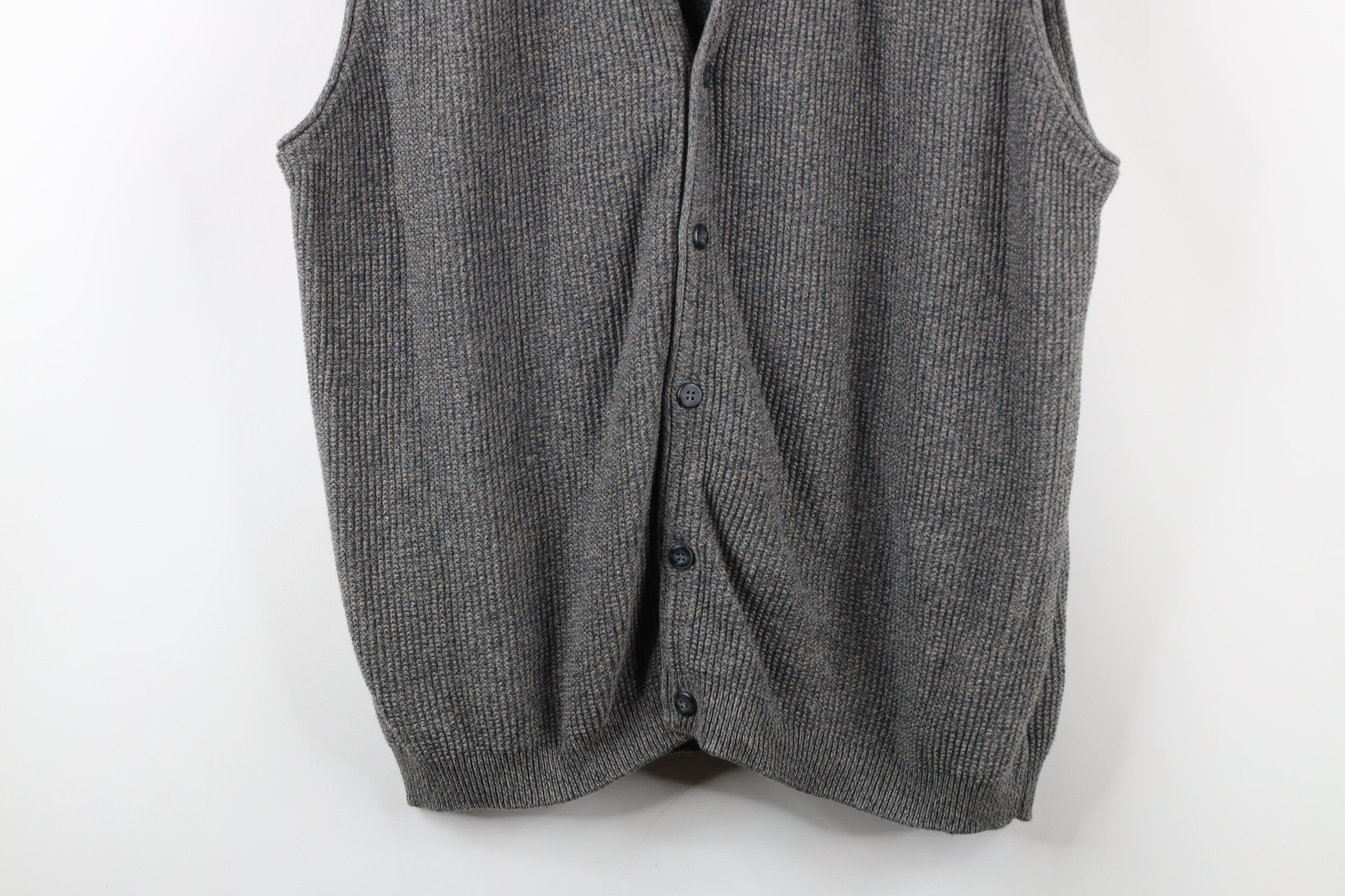 Eddie Bauer × Vintage Vintage 90s Eddie Bauer Knit Cardigan Sweater Vest Japan Size US XL / EU 56 / 4 - 3 Thumbnail