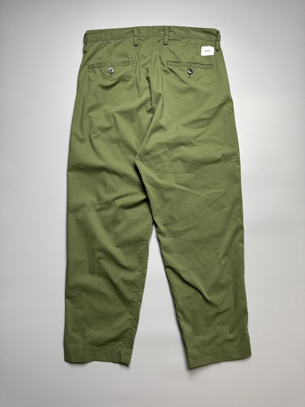 Wtaps WTAPS - Green Nylon Tuck 01 Ripstop Coolmax - Pants Size US 34 / EU 50 - 6 Thumbnail