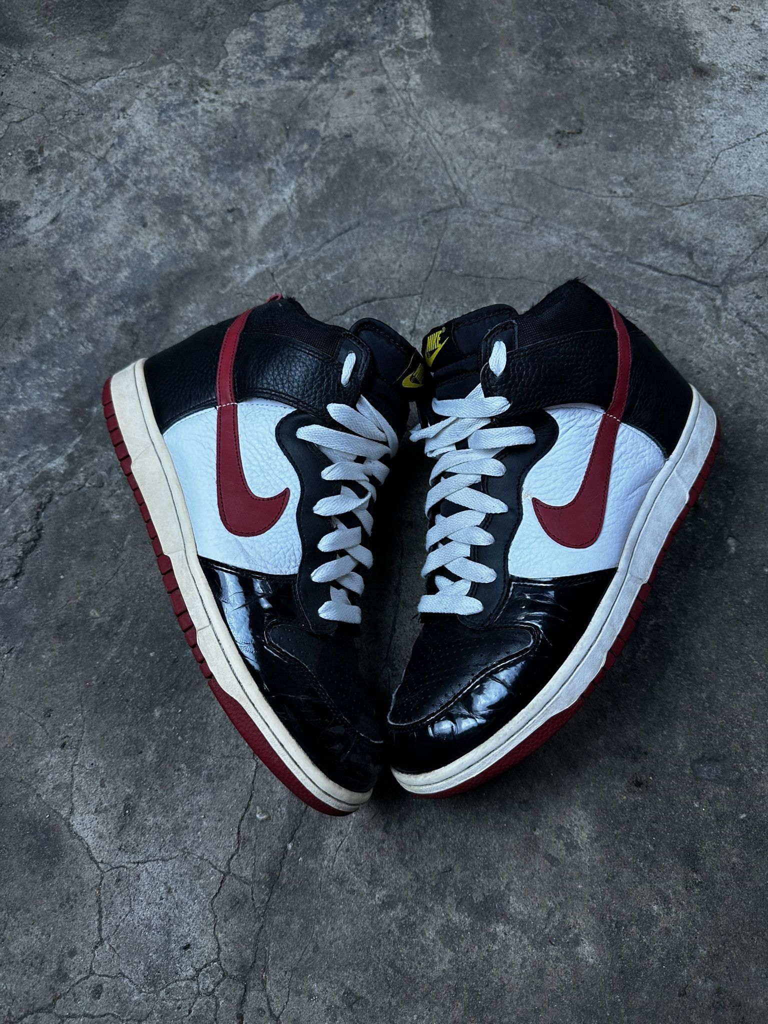 Nike 00s Vintage Nike Dunk Hi Leather Sneakers Size US 10 / EU 43 - 2 Thumbnail