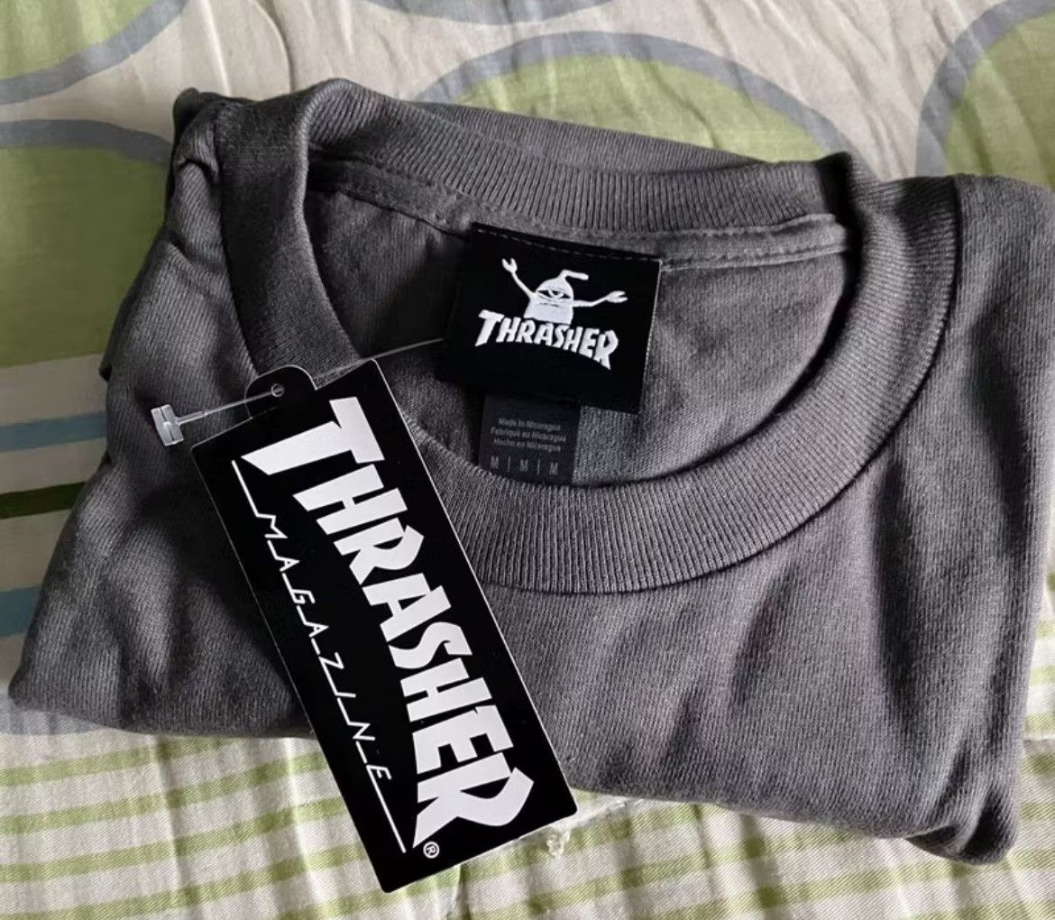 Thrasher Thrasher x Toy Machine Monster-Gram Charcoal Tee Size US L / EU 52-54 / 3 - 4 Thumbnail
