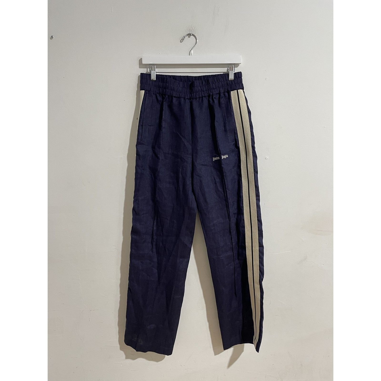Palm Angels PALM ANGELS LINEN PURPLE TRACK PANT SIZE SMALL NEW Size US 30 / EU 46 - 1 Thumbnail