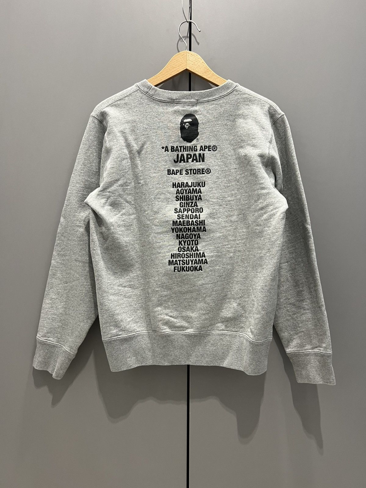 Bape BAPE Sweatshirt Size Medium Gray Size US M / EU 48-50 / 2 - 5 Thumbnail