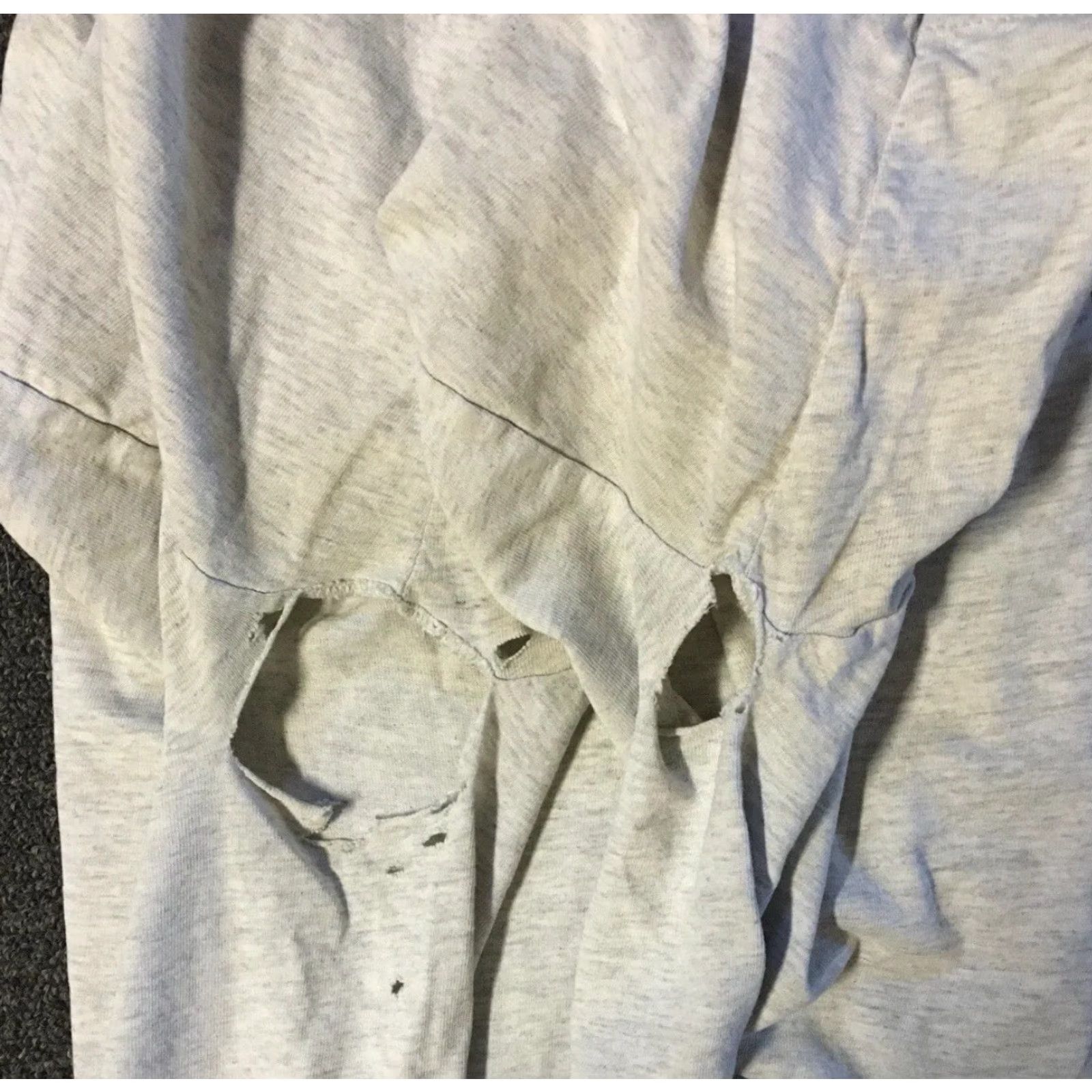 Vintage VINTAGE Healing Arts Shirt XL Gray Grunge Punk 90s Destroyed Thrashed Faded Shirt Mens Size US XL / EU 56 / 4 - 5 Thumbnail