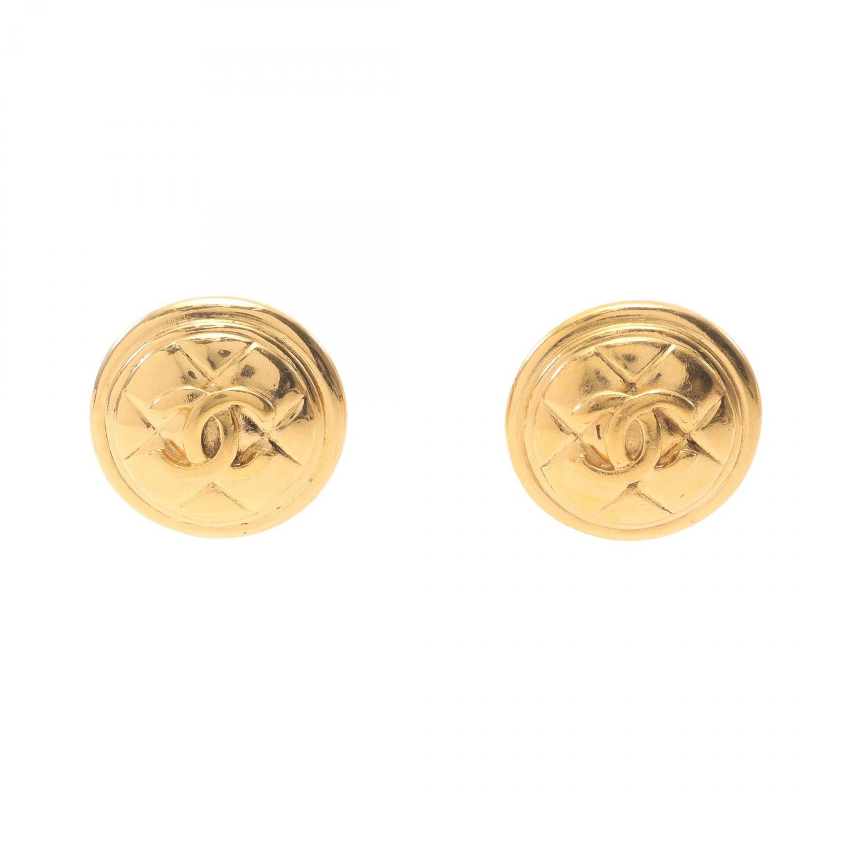 Chanel Chanel Chanel Coco Mark Clip Earrings Metal Earrings DUTY FREE for USA Size ONE SIZE - 1 Thumbnail