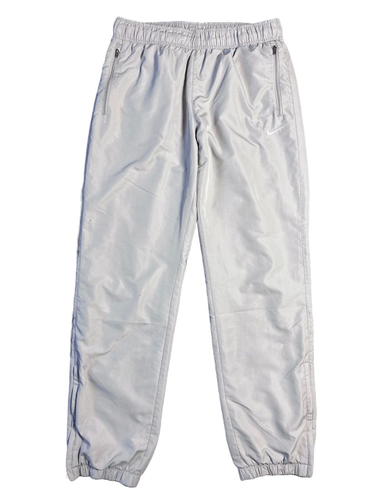 Nike Nike vintage grey nylon track pants small swoosh parachute | Grailed