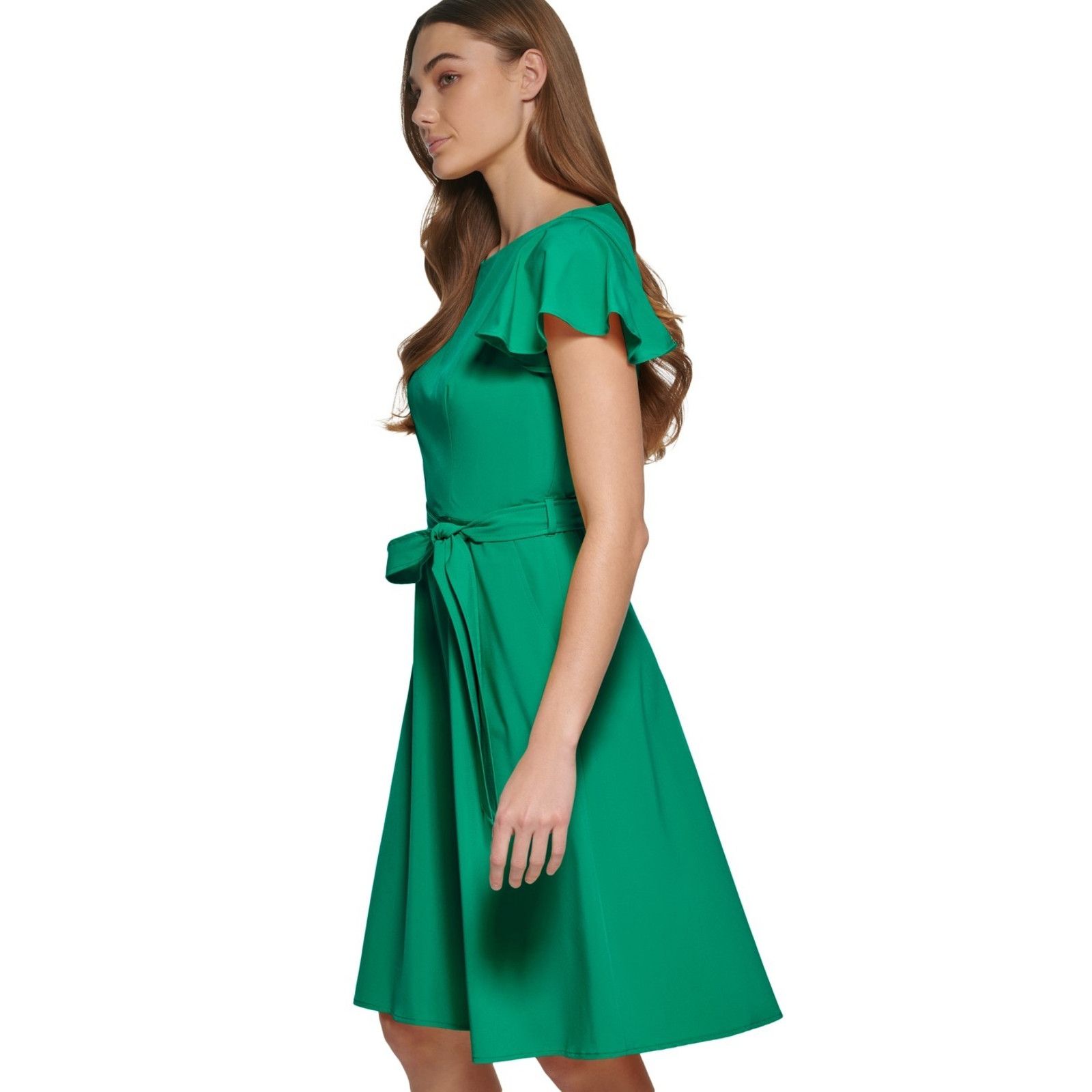 Calvin Klein Calvin Klein Women's Flutter-Sleeve Tie-Waist Pink Dress Size S / US 4 / IT 40 - 2 Thumbnail