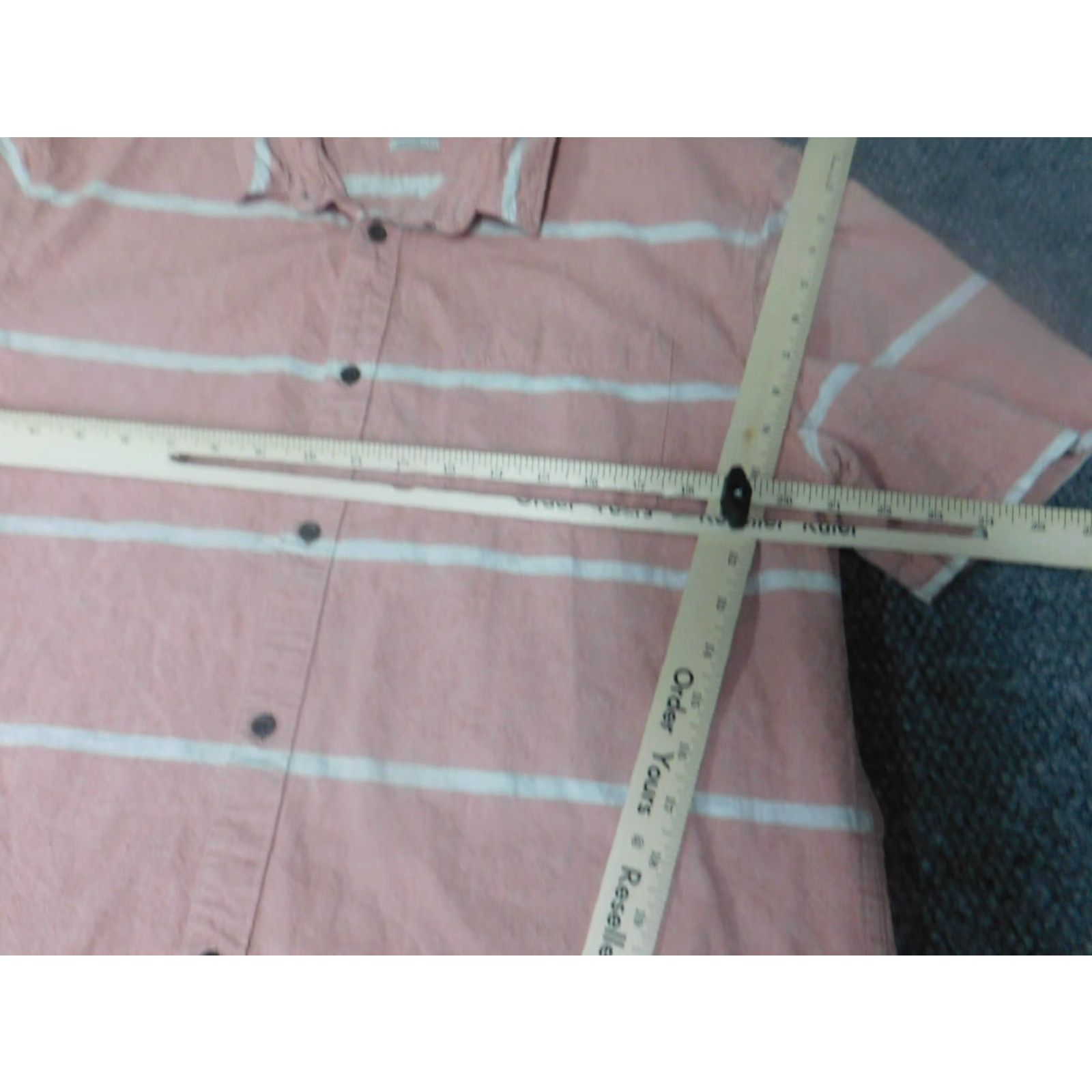 Quiksilver Quiksilver Shirt Mens XL Pink Lightweight Button-Down Short Sleeve Plaid Cotton Knit Size US XL / EU 56 / 4 - 4 Thumbnail