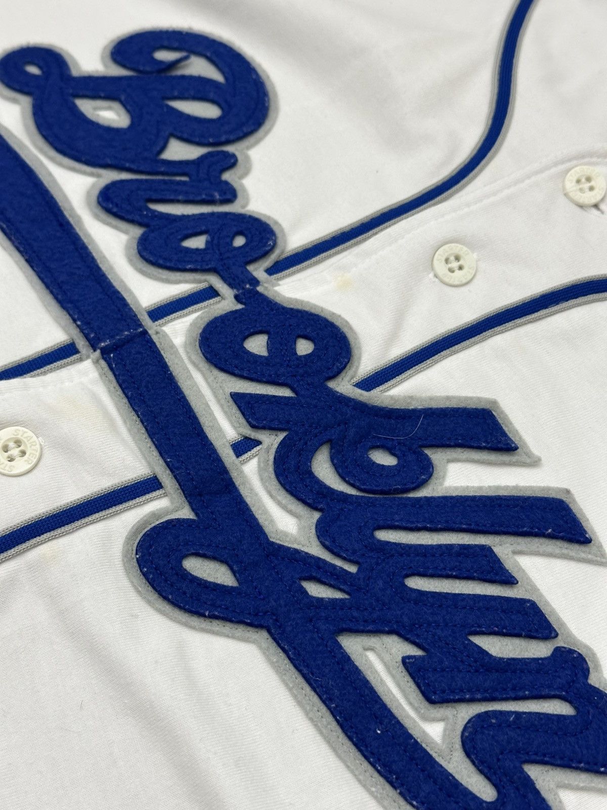 Starter Vintage 90s Brooklyn Dodgers Tailsweep Starter Jersey XL Size US XL / EU 56 / 4 - 4 Thumbnail