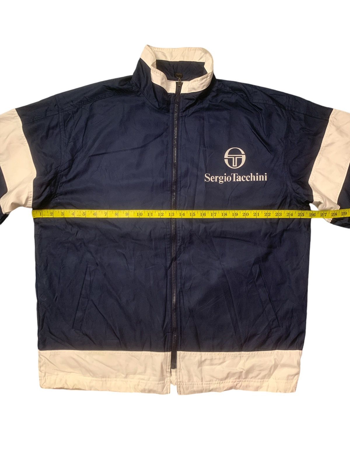 Sergio Tacchini × Vintage Rare Design Vintage Sergio Tacchini Sportswear Zipper Jacket Size US L / EU 52-54 / 3 - 11 Thumbnail