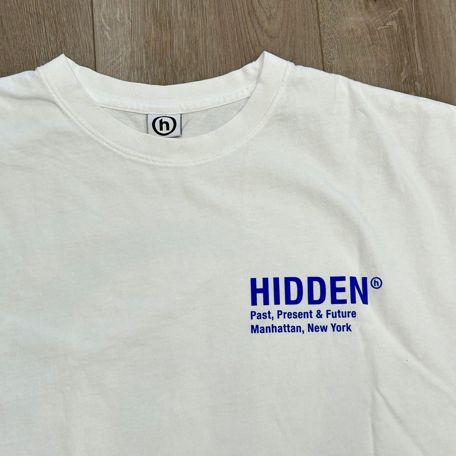 HIDDEN Hidden NY Classic Logo Tee T Shirt size XXL 2XL White Blue Size US XXL / EU 58 / 5 - 3 Thumbnail