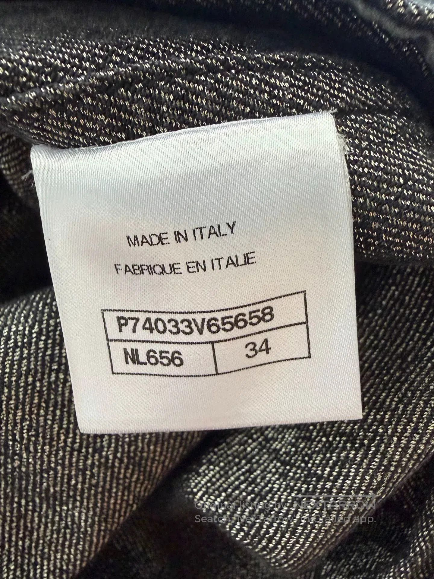Chanel Chanel 23C Dark Gray Denim Jacket. Size US XS / EU 42 / 0 - 5 Thumbnail