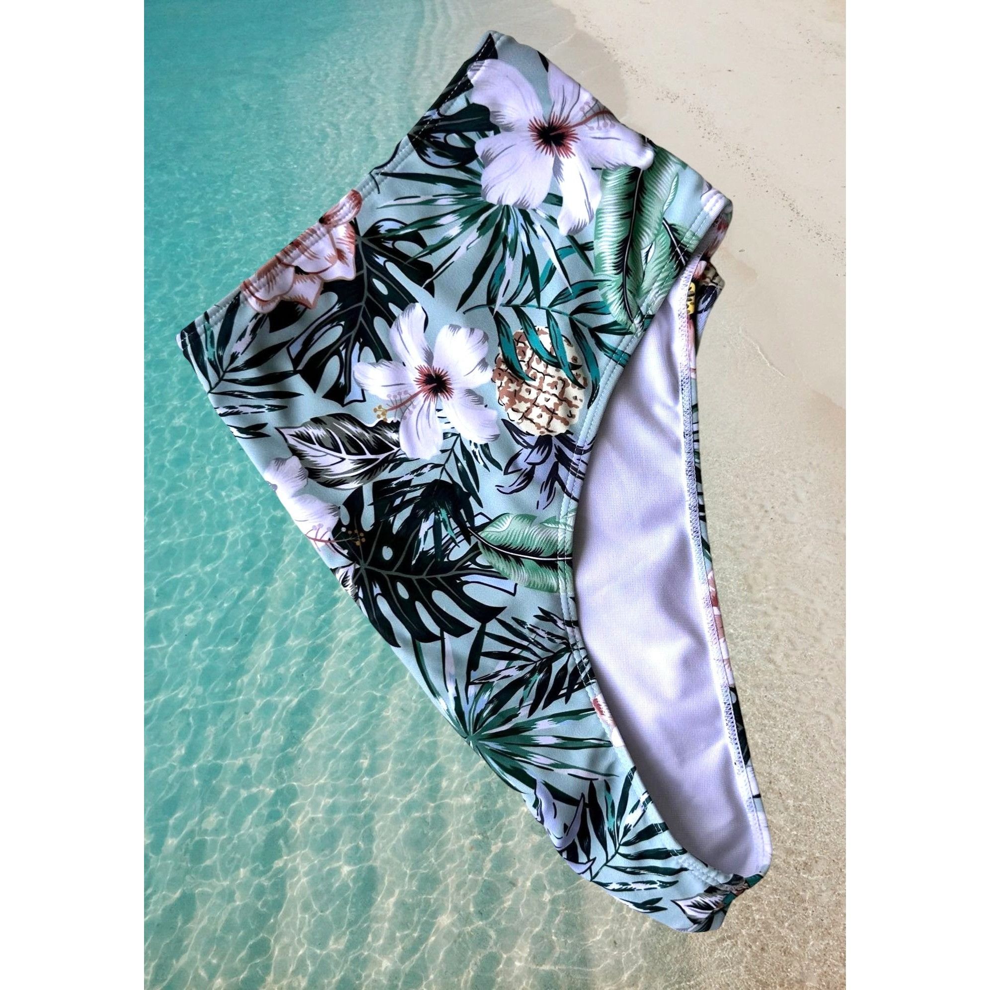 Other Bikini Bottoms 3XL New Full Coverage Wide High Legs Stretch Size 34" / US 12 / IT 48 - 10 Thumbnail