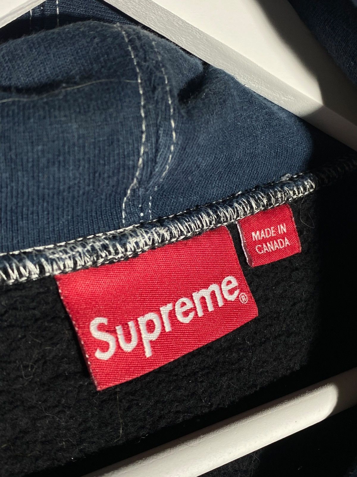 Supreme Supreme S/S 2014 Hooded Crewneck Pullover Black Distressed Size US L / EU 52-54 / 3 - 21 Thumbnail