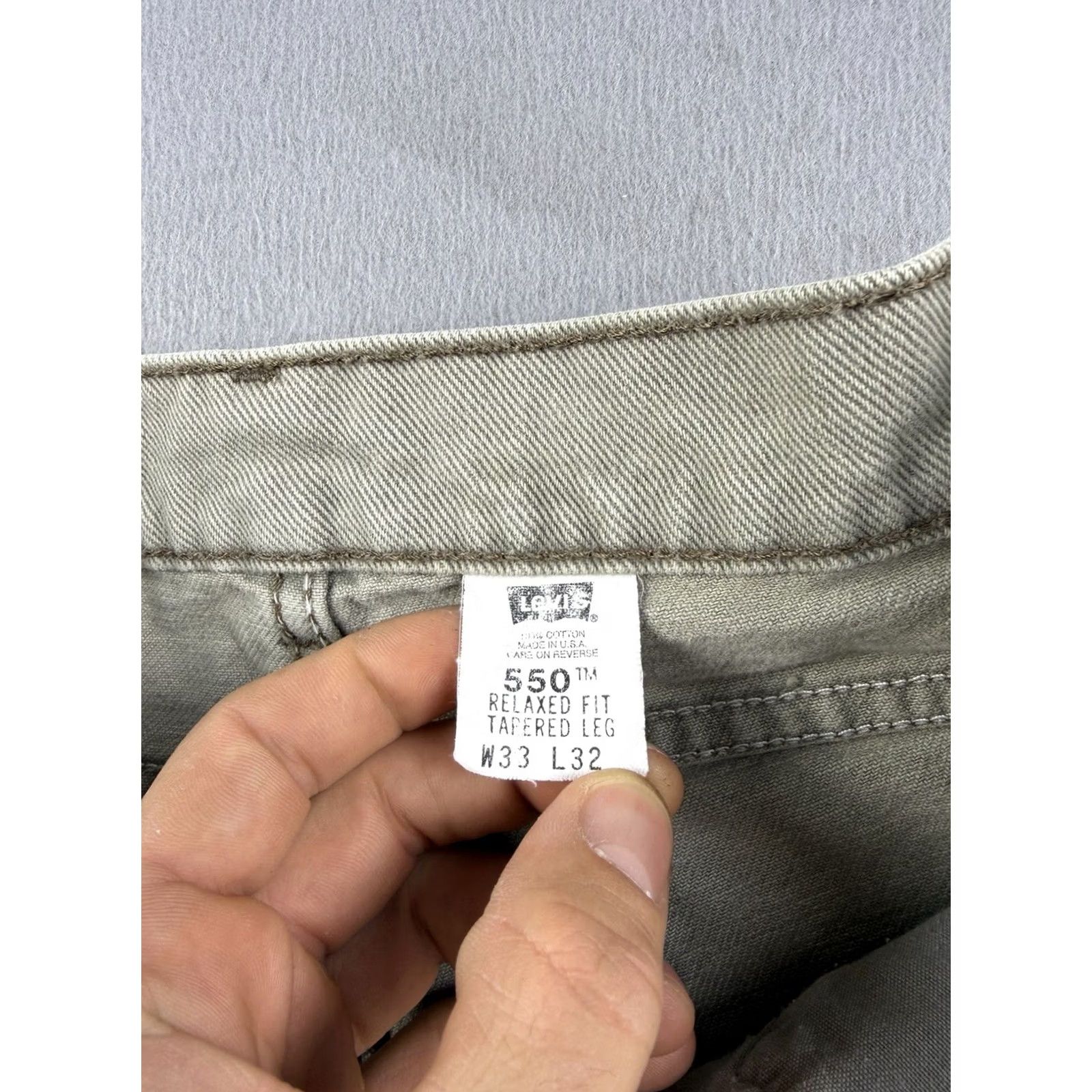 Levi's VINTAGE Levi’s 550 Jeans Men’s 33x30 Brown Tapered 90s Jeans Mens Brown 90s Size US 33 - 6 Thumbnail