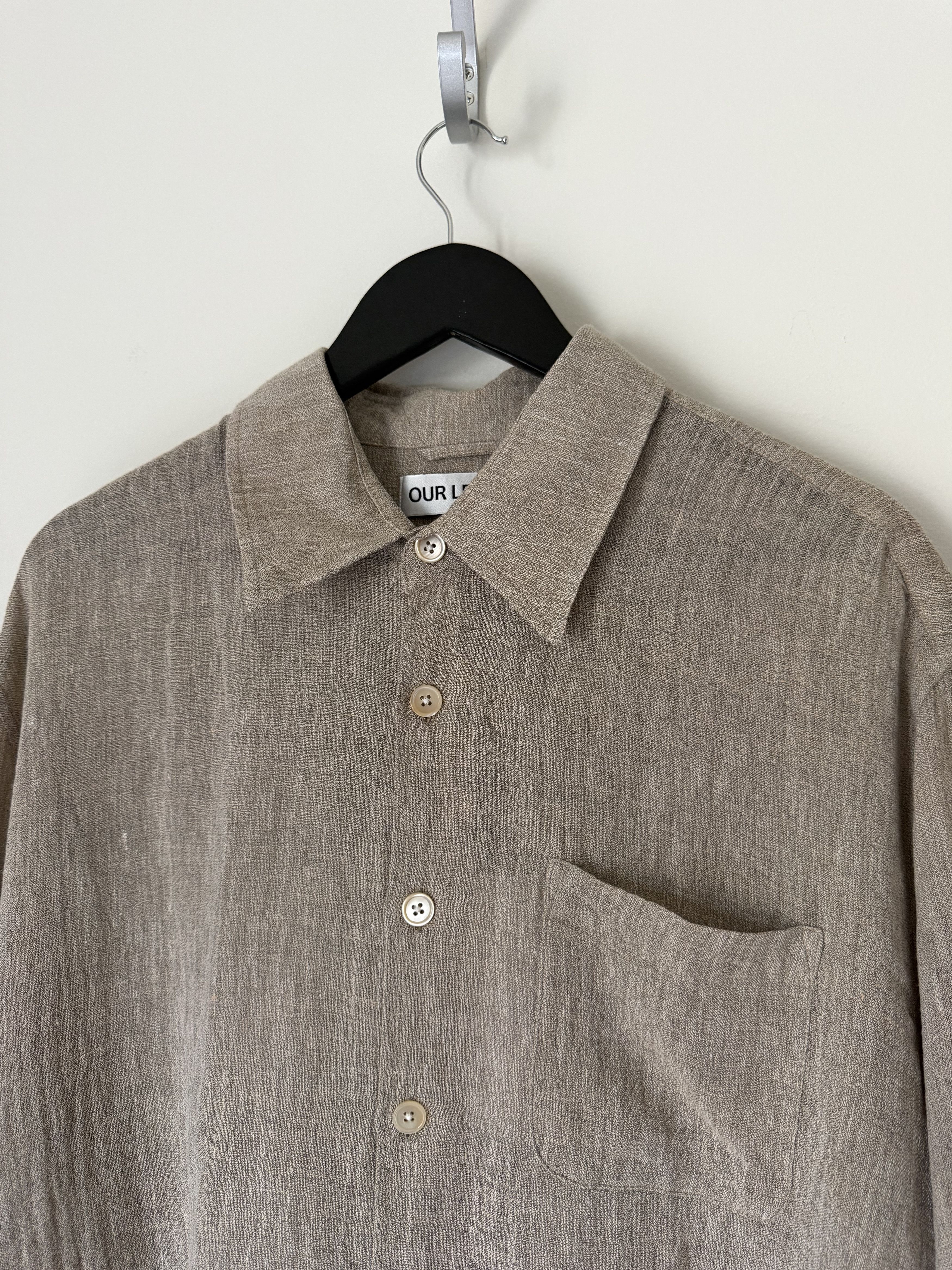 Our Legacy Our Legacy Above Shirt in Pollen Dust Sparse Crepe Weave Size US XL / EU 56 / 4 - 2 Thumbnail