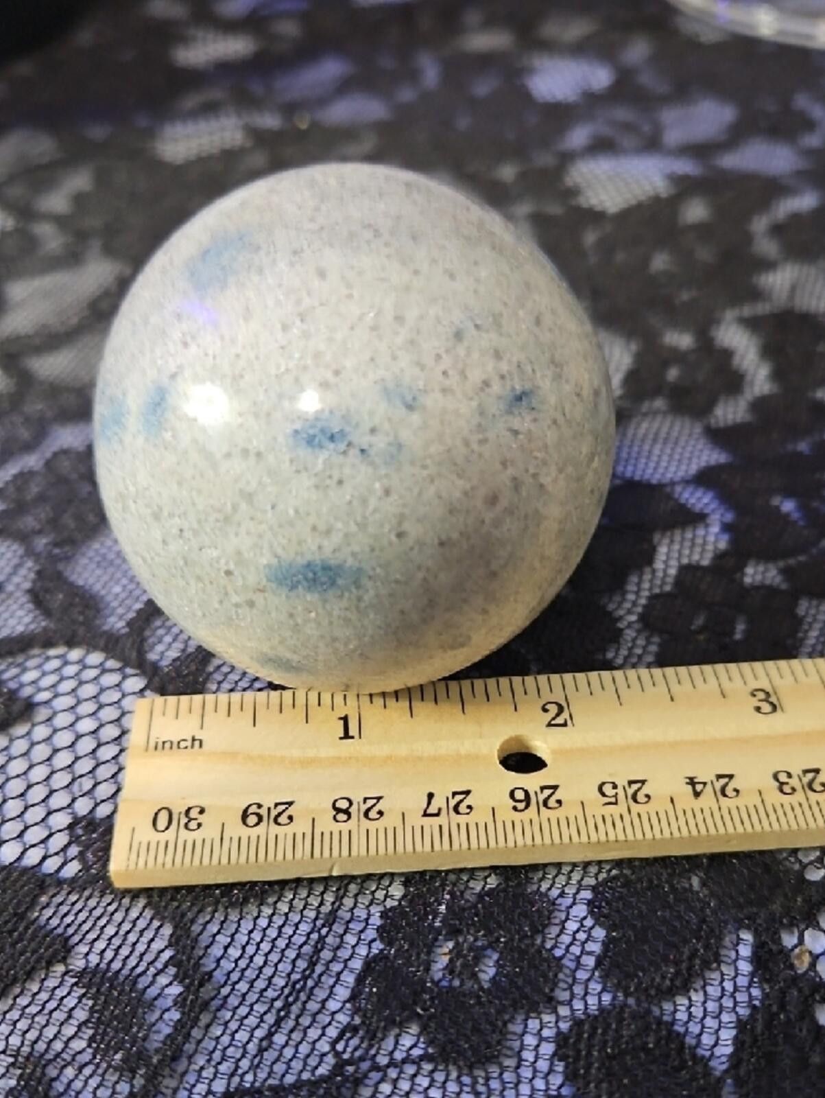 Other Jaspee Blue and Cream Spherical Gemstone Sphere Size ONE SIZE - 2 Thumbnail