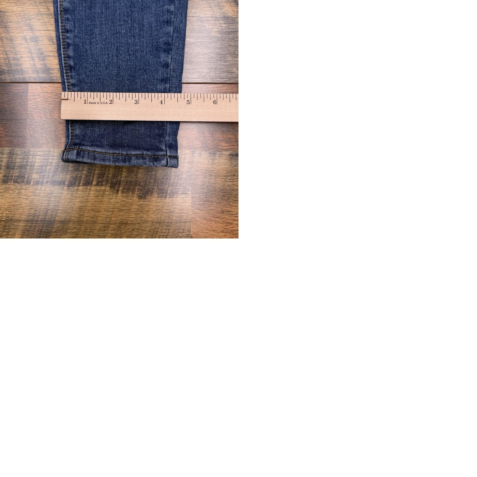 Vintage NY & C Jeans Womens 8 Mid Rise Super Skinny Stretch Denim Logo 5-Pocket Blue Regular Size 8 Womens Size 30" / US 8 / IT 44 - 9 Thumbnail