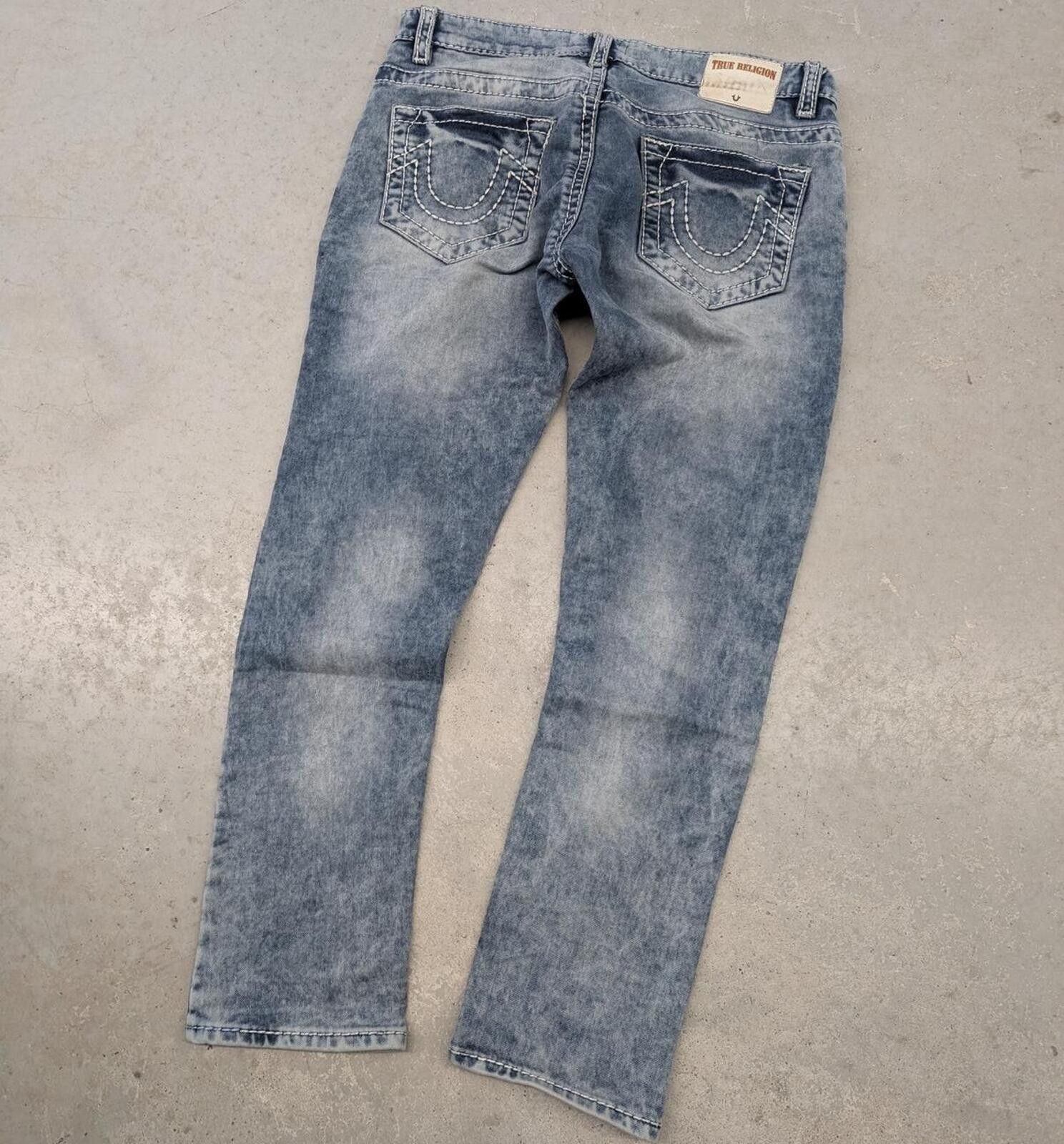True Religion Y2K True Religion Tapered Fit Washed Blue Denim Jeans Size US 36 / EU 52 - 1 Thumbnail