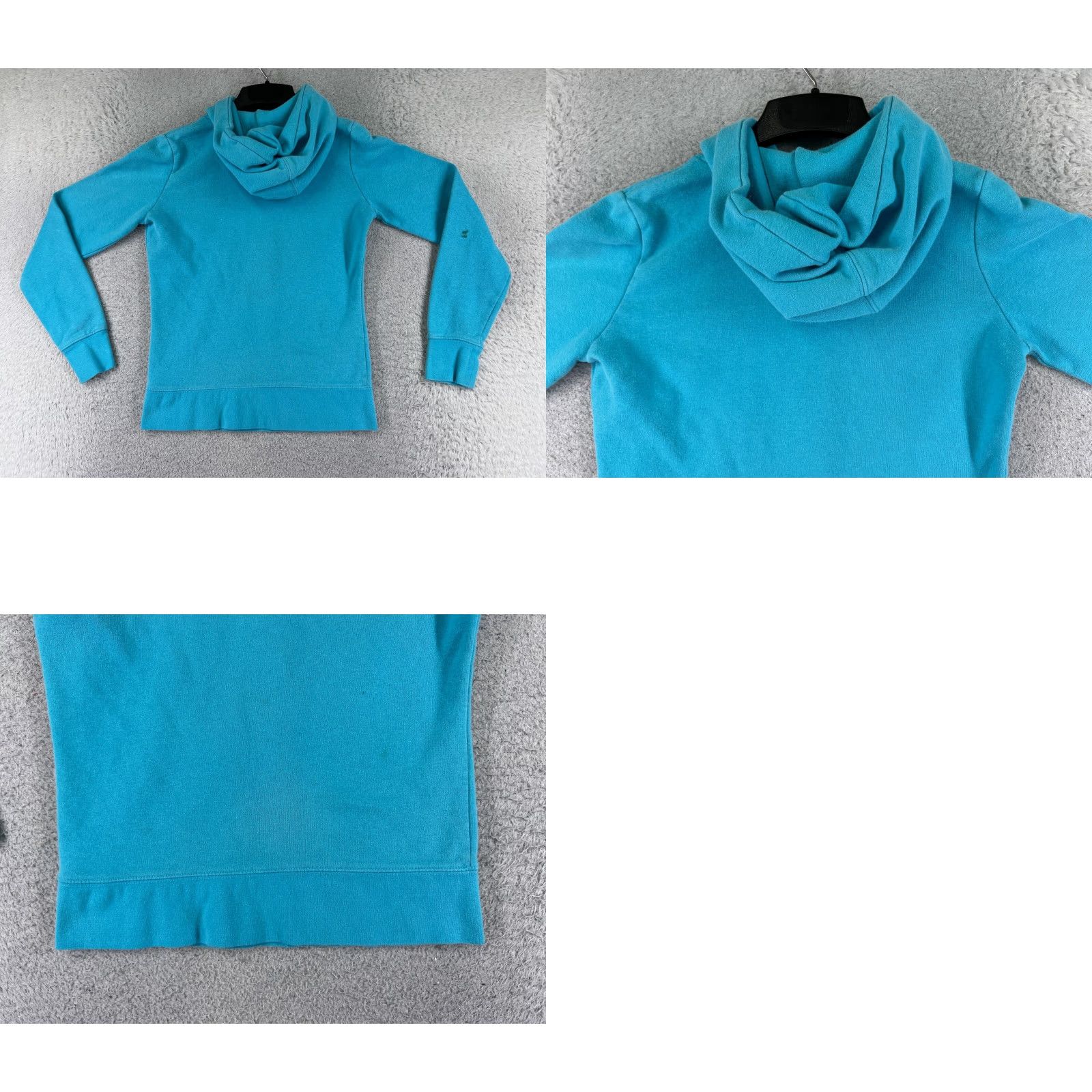 The North Face The North Face Hoodie Womens XS Blue Logo Cotton Blend READ Size XS / US 0-2 / IT 36-38 - 9 Thumbnail