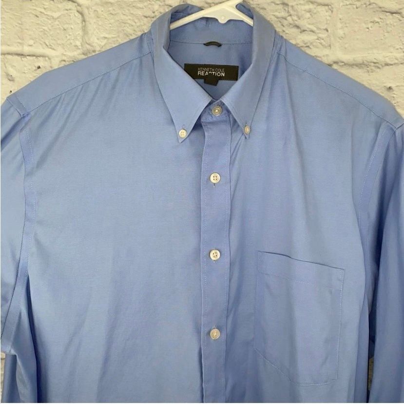 Kenneth Cole Kenneth Cole reaction regular fit 100% cotton button down shirt Size US L / EU 52-54 / 3 - 3 Thumbnail