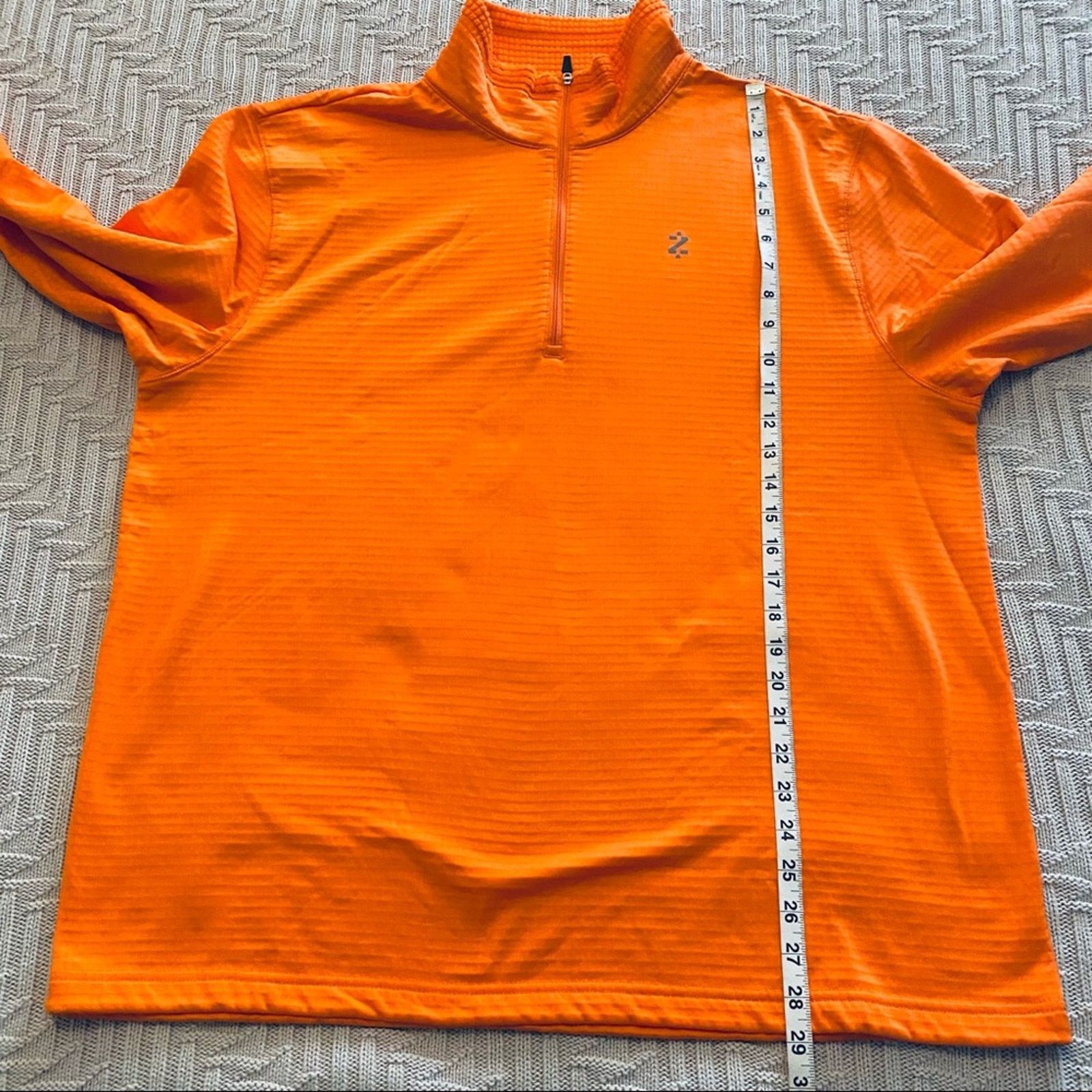Izod Izod orange waffle quarter zip Size US XL / EU 56 / 4 - 7 Thumbnail