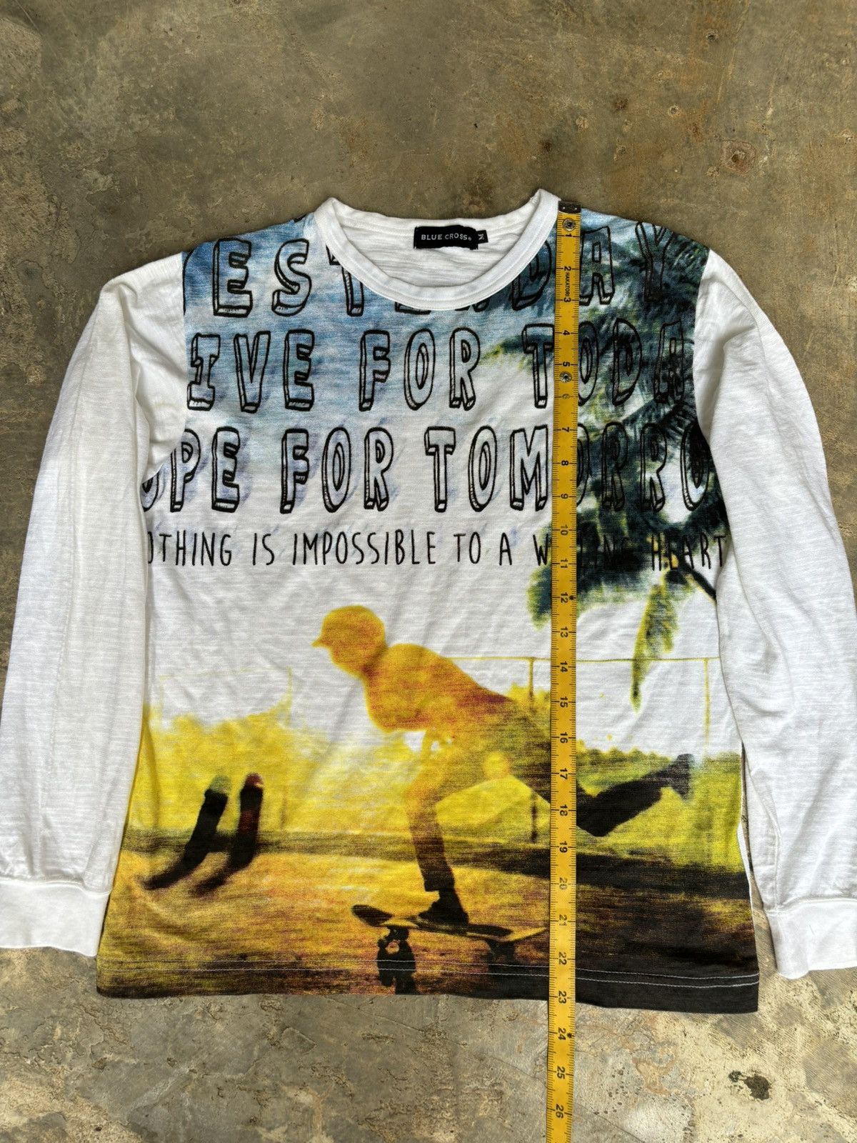 Hysteric Glamour Blue Cross Skateboard Longsleeve Size US M / EU 48-50 / 2 - 9 Thumbnail