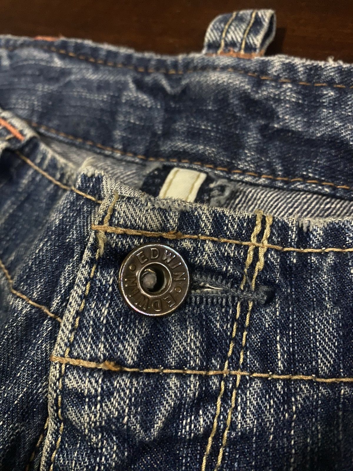 Le Grande Bleu (L.G.B.) AMAZING 🔥🔥 EDWIN MULTI POCKET BUSH CARGO BOOT CUT WIDE LEG Size US 36 / EU 52 - 21 Thumbnail