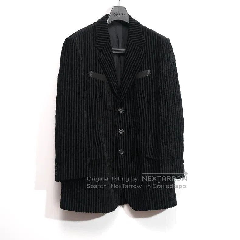 Yohji Yamamoto Yohji Yamamoto 23AW Stripe Blazer. Size US M / EU 48-50 / 2 - 1 Thumbnail