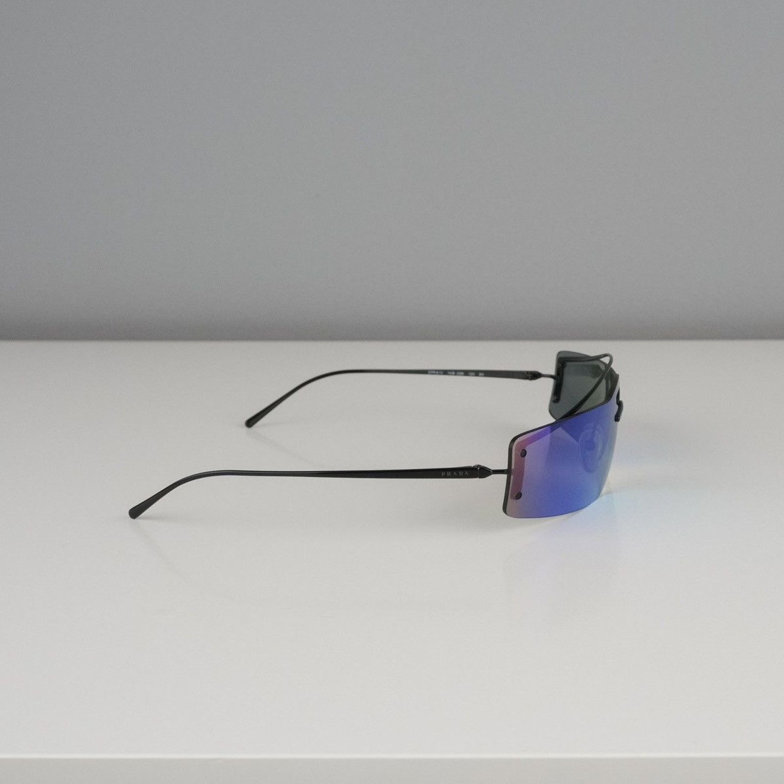 Prada Prada logo rimless multicolor gradient sunglasses Size ONE SIZE - 3 Thumbnail