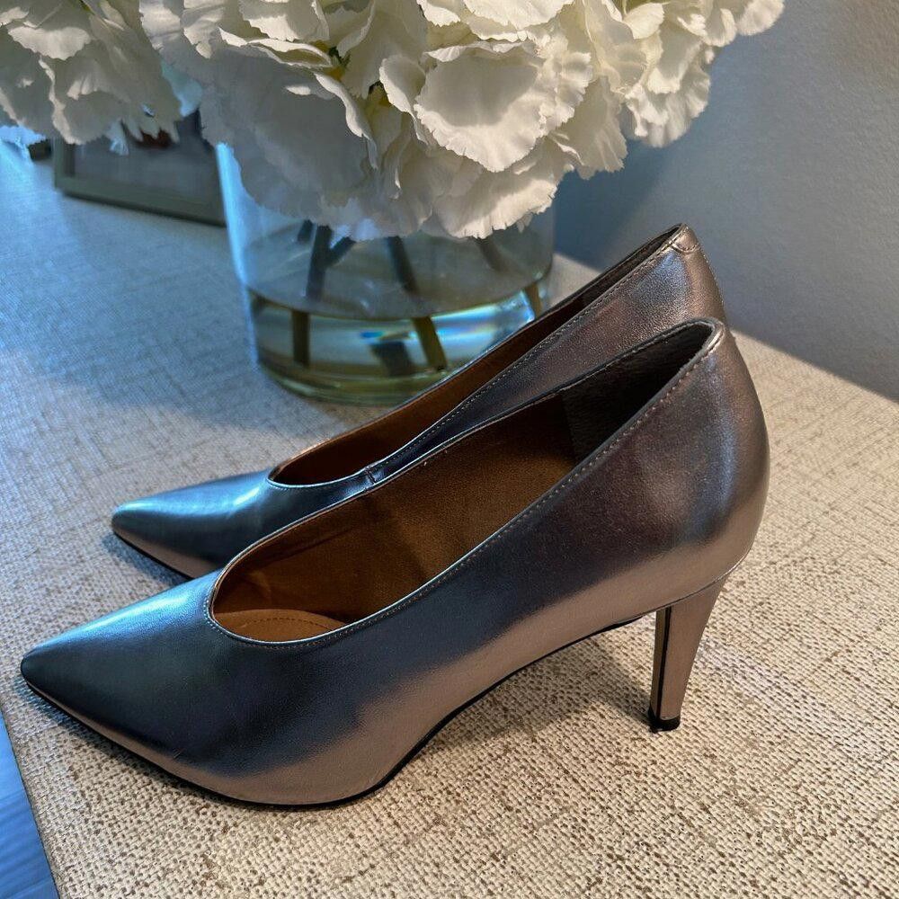 Elie Tahari Tahari Pumps in Silver Metallic Size US 9 / IT 39 - 4 Thumbnail