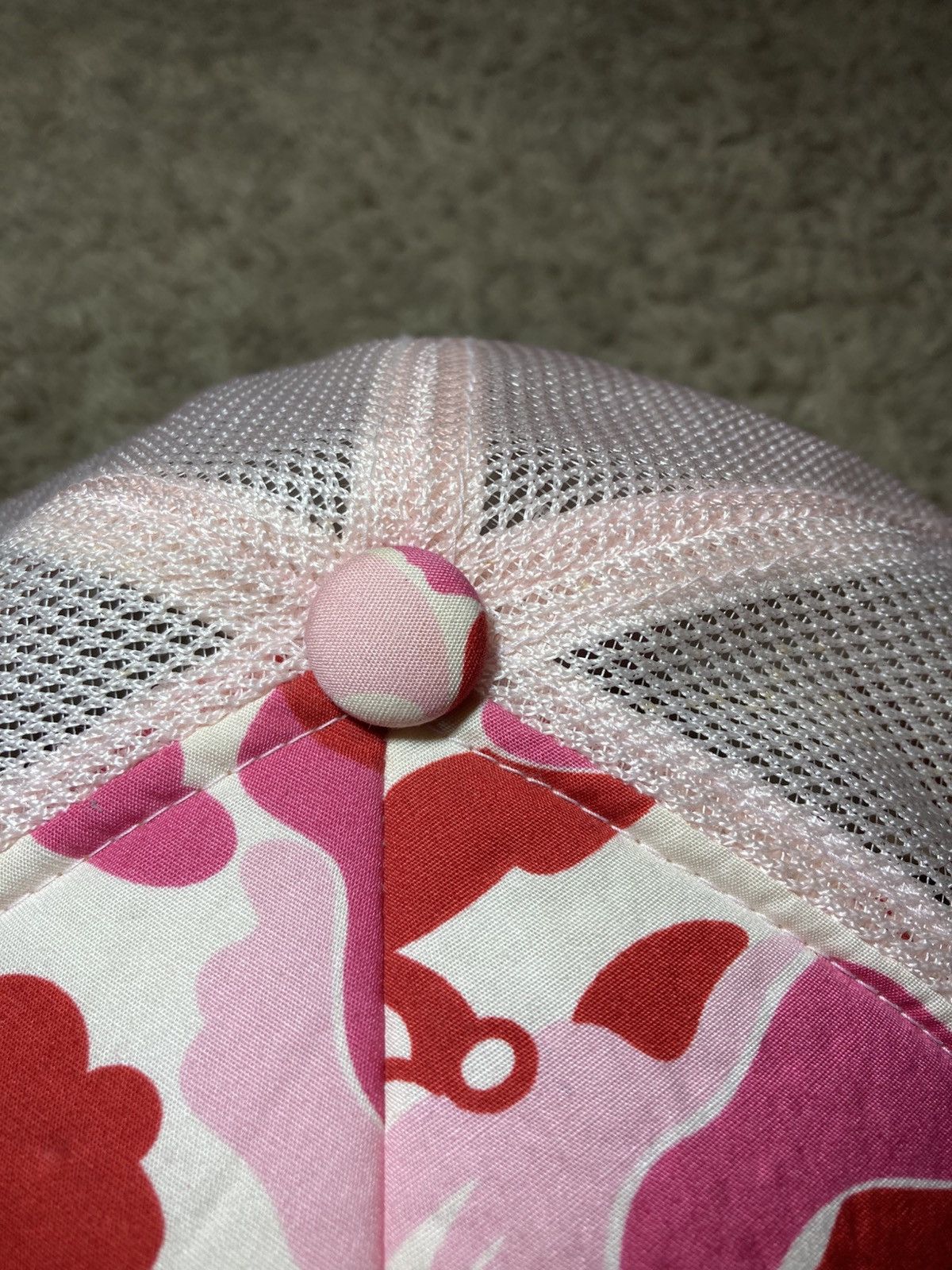 Bape 2008 Bape Baby Milo Pink Camo Trucker Hat Mesh Nigo Size ONE SIZE - 3 Thumbnail
