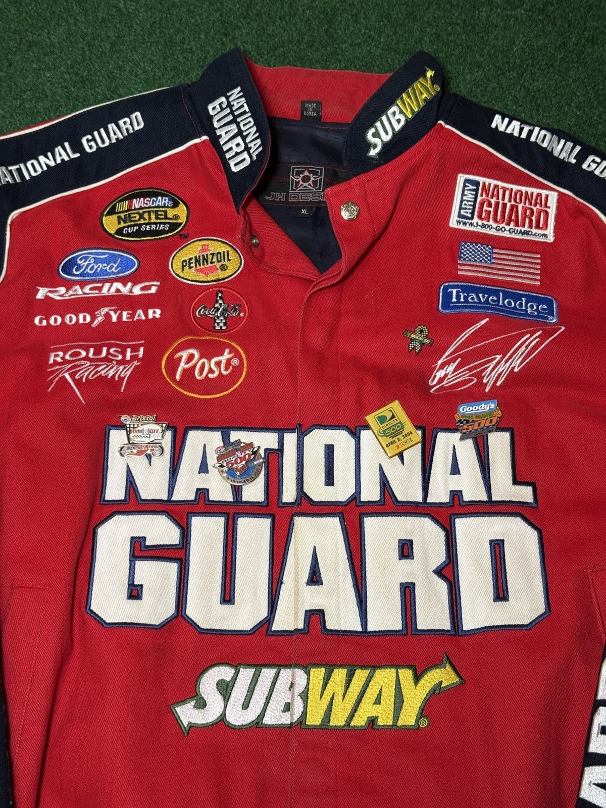 JH Design JH Design National Guard Subway Red XL Nascar Jacket Size US XL / EU 56 / 4 - 2 Thumbnail