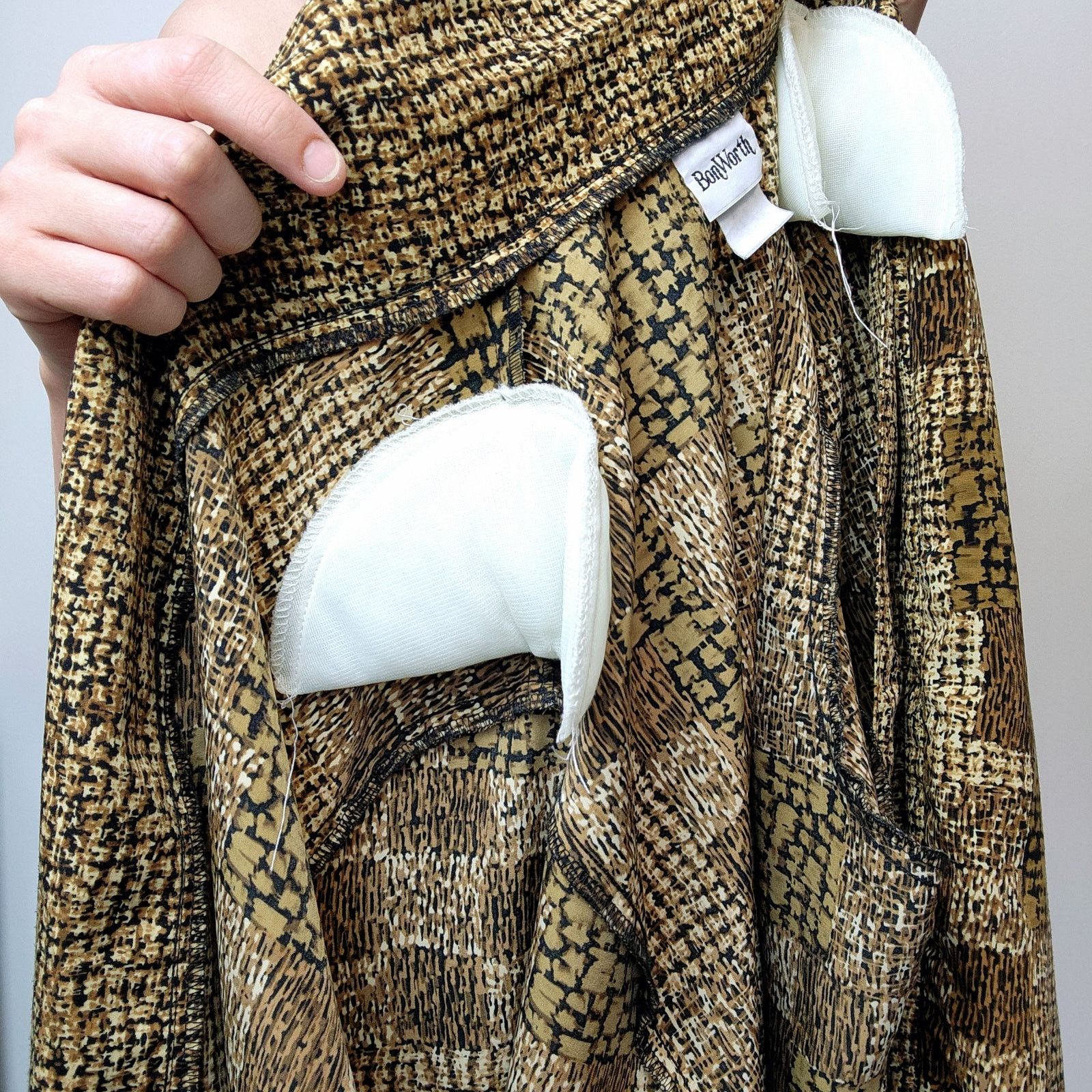 Other Vintage Neutral Throw Over Open Front Shirt Patchwork L Size L / US 10 / IT 46 - 9 Thumbnail
