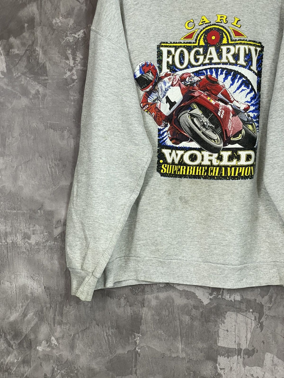 Ducati × Vintage Vintage 1997 Ducati Carl Fogarty World Superbike Sweatshirt Size US XL / EU 56 / 4 - 6 Thumbnail