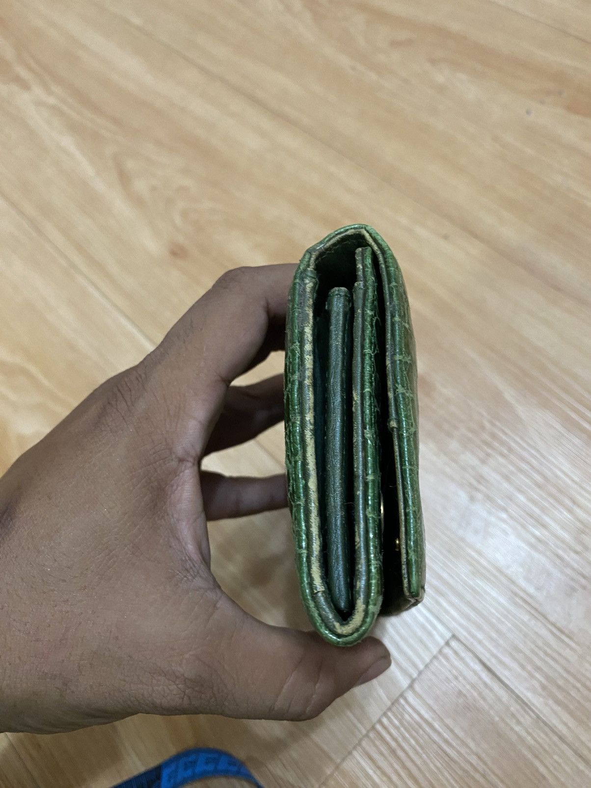 Miu Miu Miu miu crocodile green leather long wallet rare colour Size ONE SIZE - 12 Thumbnail