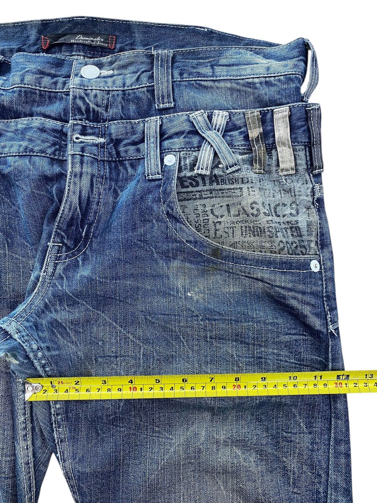 Japanese Brand Distressed wide leg denim unique paint splatter details Size US 36 / EU 52 - 7 Thumbnail