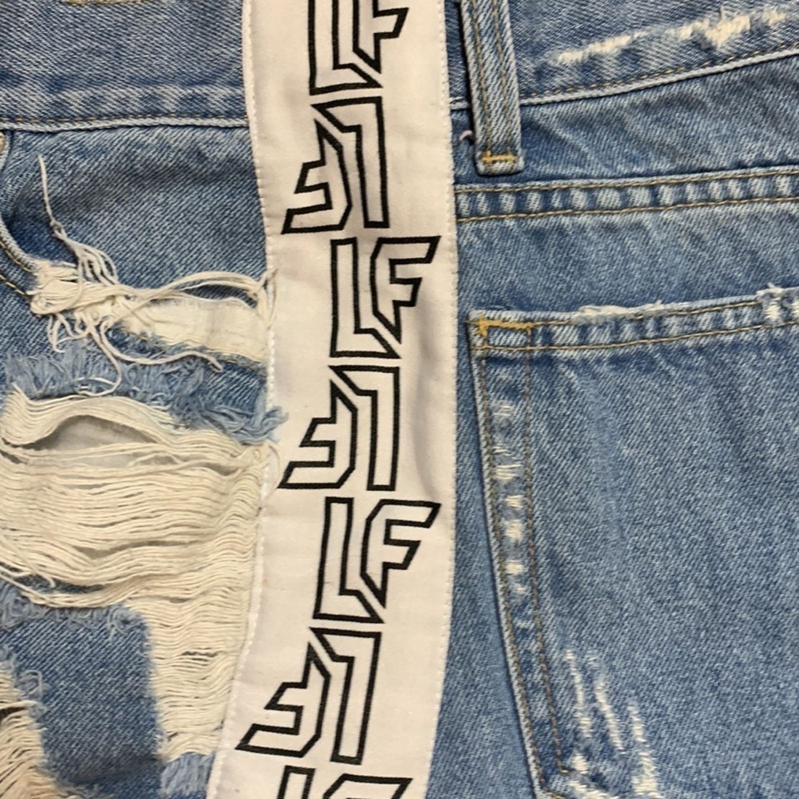 Other LF deconstructed shirt denim skirt size 25 Size 25" / US 0 / IT 36 - 9 Thumbnail