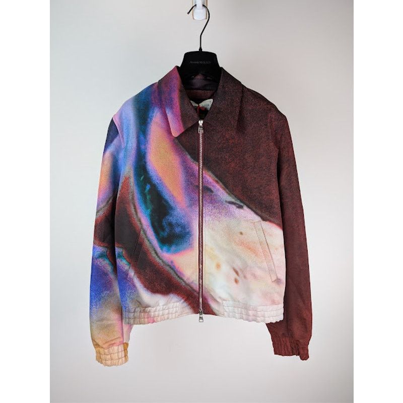 Alexander McQueen o1rshd1 Elasticated Bomber Jacket in Luminous Size US M / EU 48-50 / 2 - 2 Thumbnail