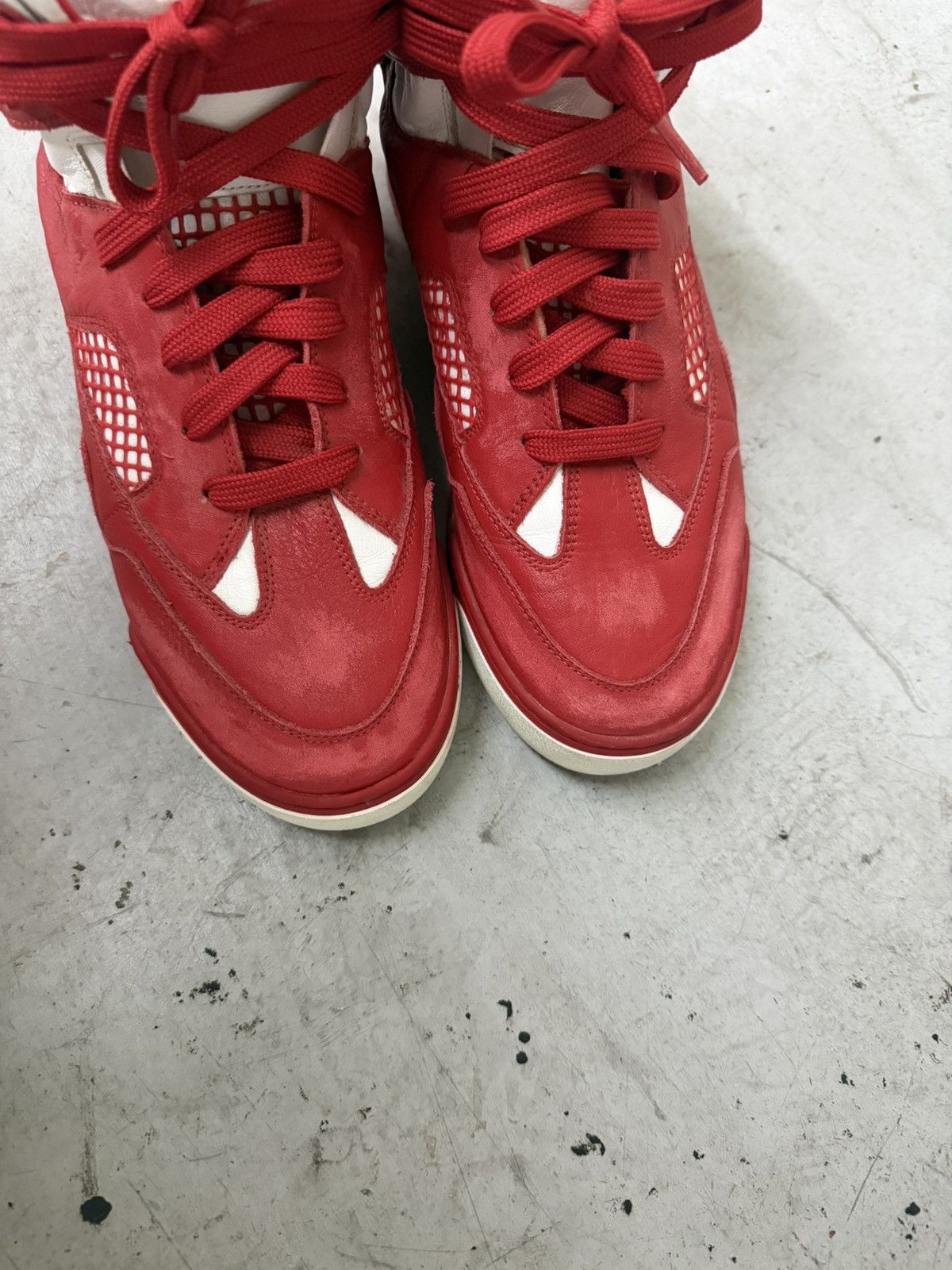 Maison Margiela Maison Margirla DDSTCK Hightop Red Size US 9 / EU 42 - 8 Thumbnail