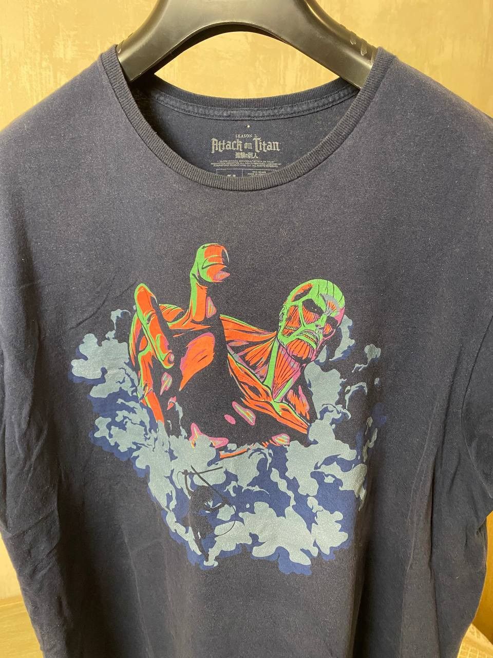 Anime 🔥 Attack On Titan AOT Season 2 Vintage Anime T Shirt Japan Size US XL / EU 56 / 4 - 5 Thumbnail