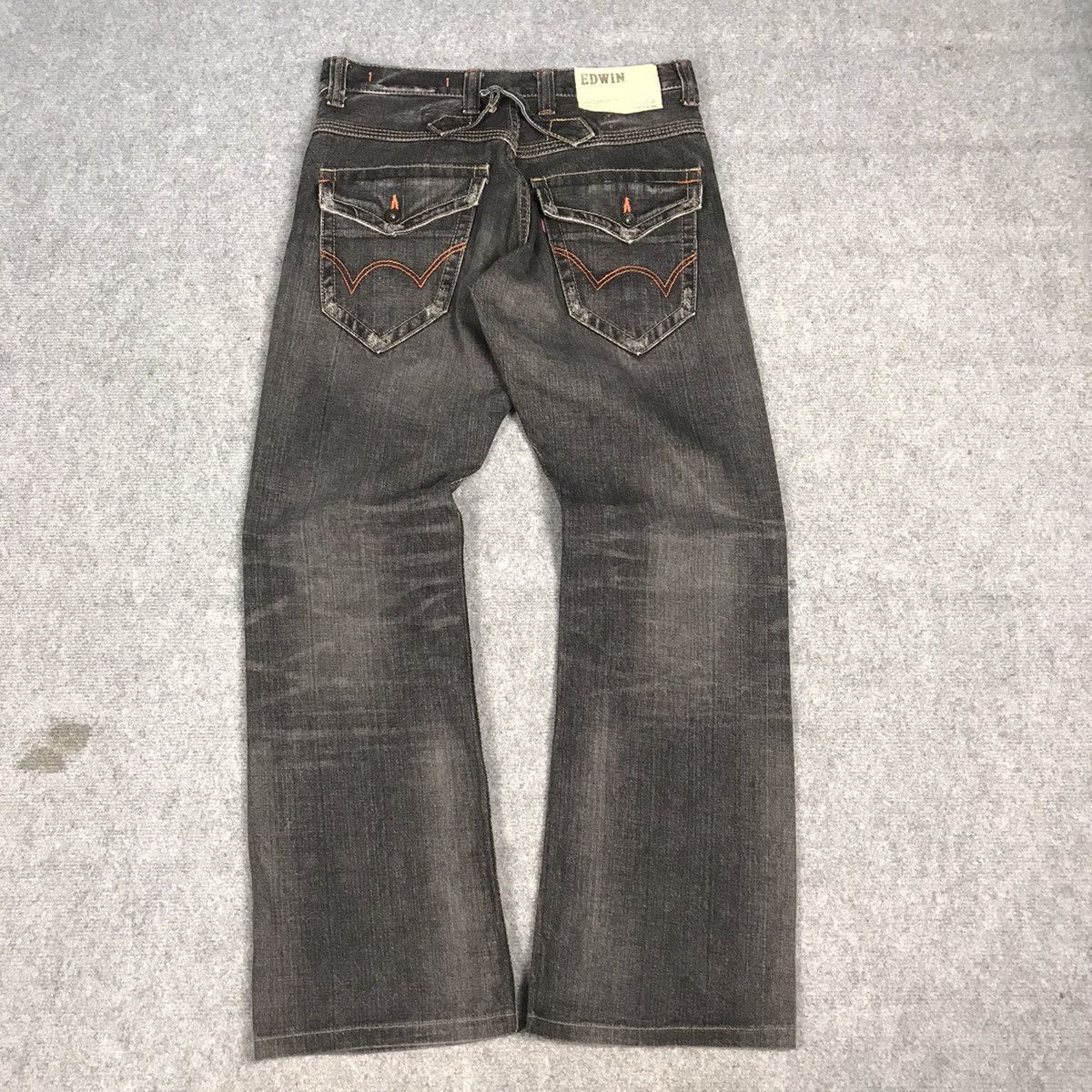 If Six Was Nine × Japanese Brand × Le Grande Bleu (L.G.B.) FLARE EDWIN JAPAN BLACK FADED DENIM BOOT CUT PANTS Size US 30 / EU 46 - 6 Thumbnail