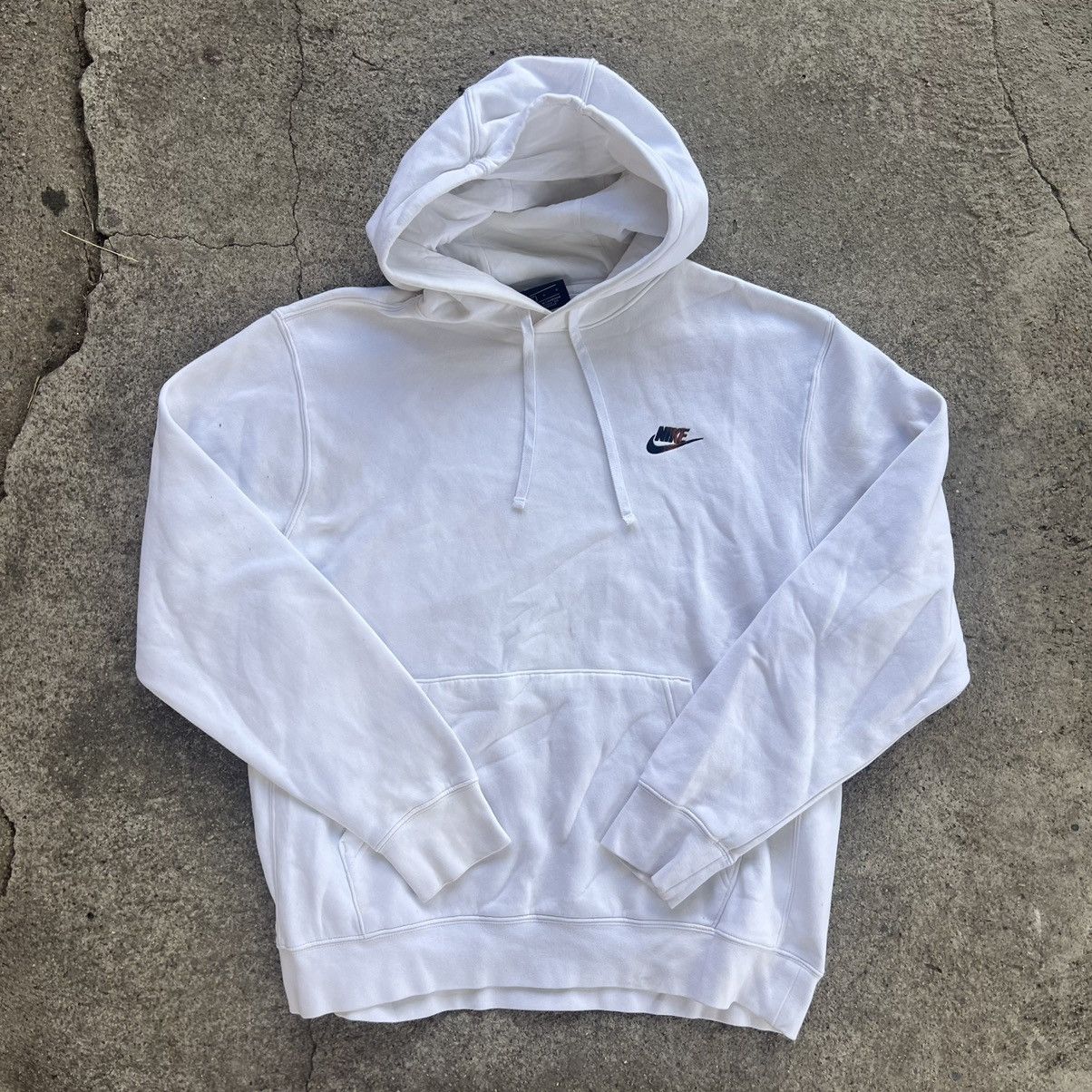 Nike × Vintage Nike Vintage Zip Hoodie Big Logo Mini Swoosh Y2k Style Size US L / EU 52-54 / 3 - 1 Thumbnail